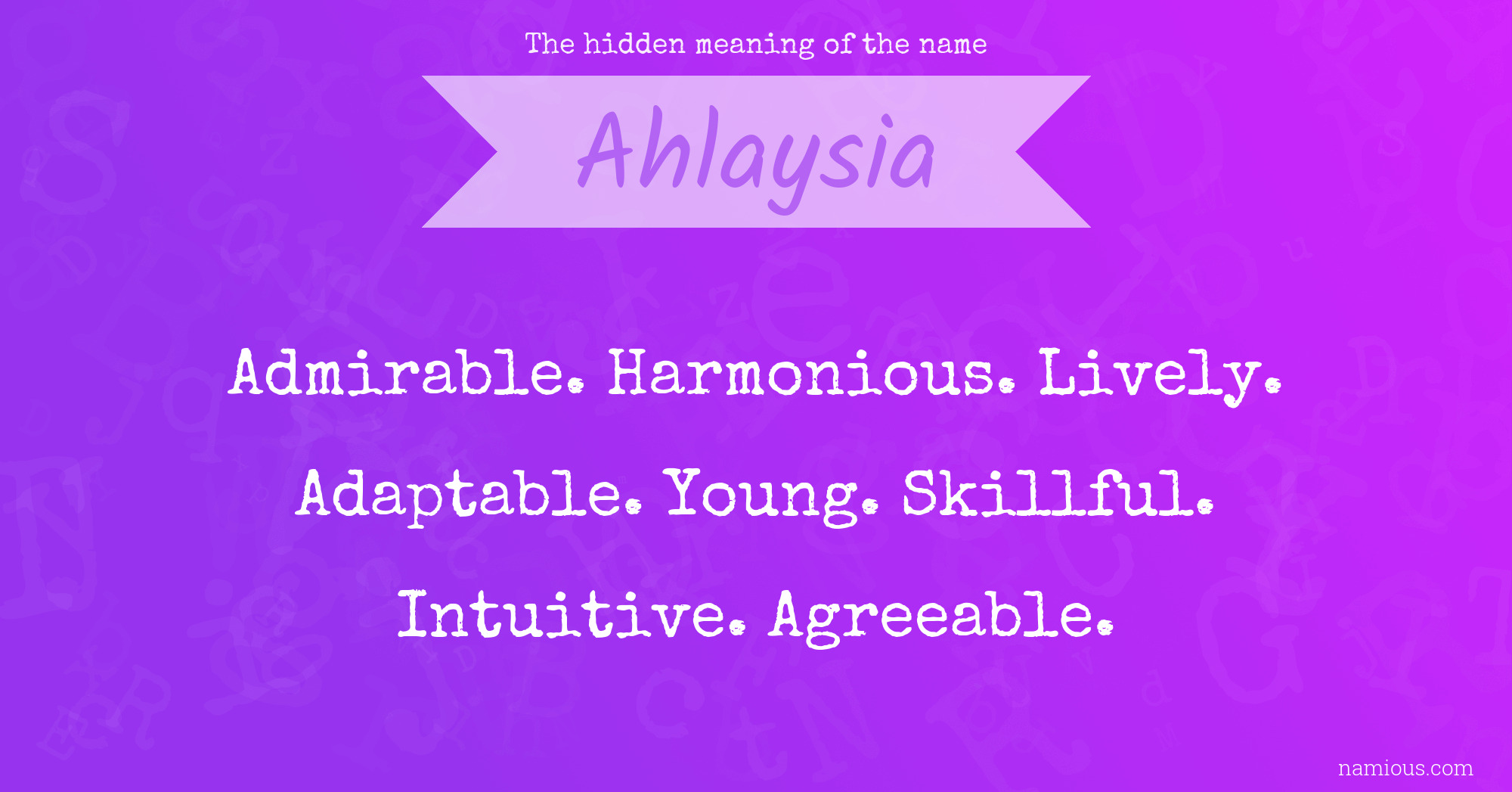 The hidden meaning of the name Ahlaysia