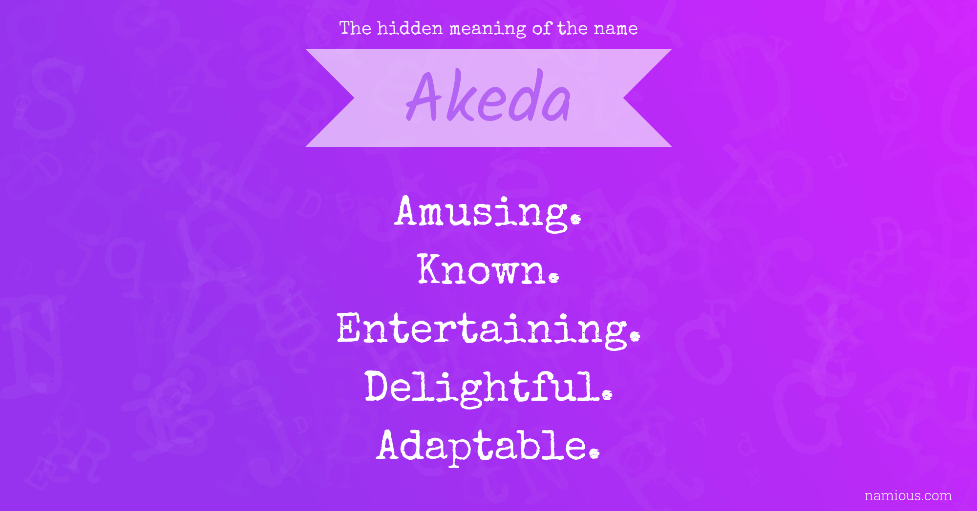 The hidden meaning of the name Akeda