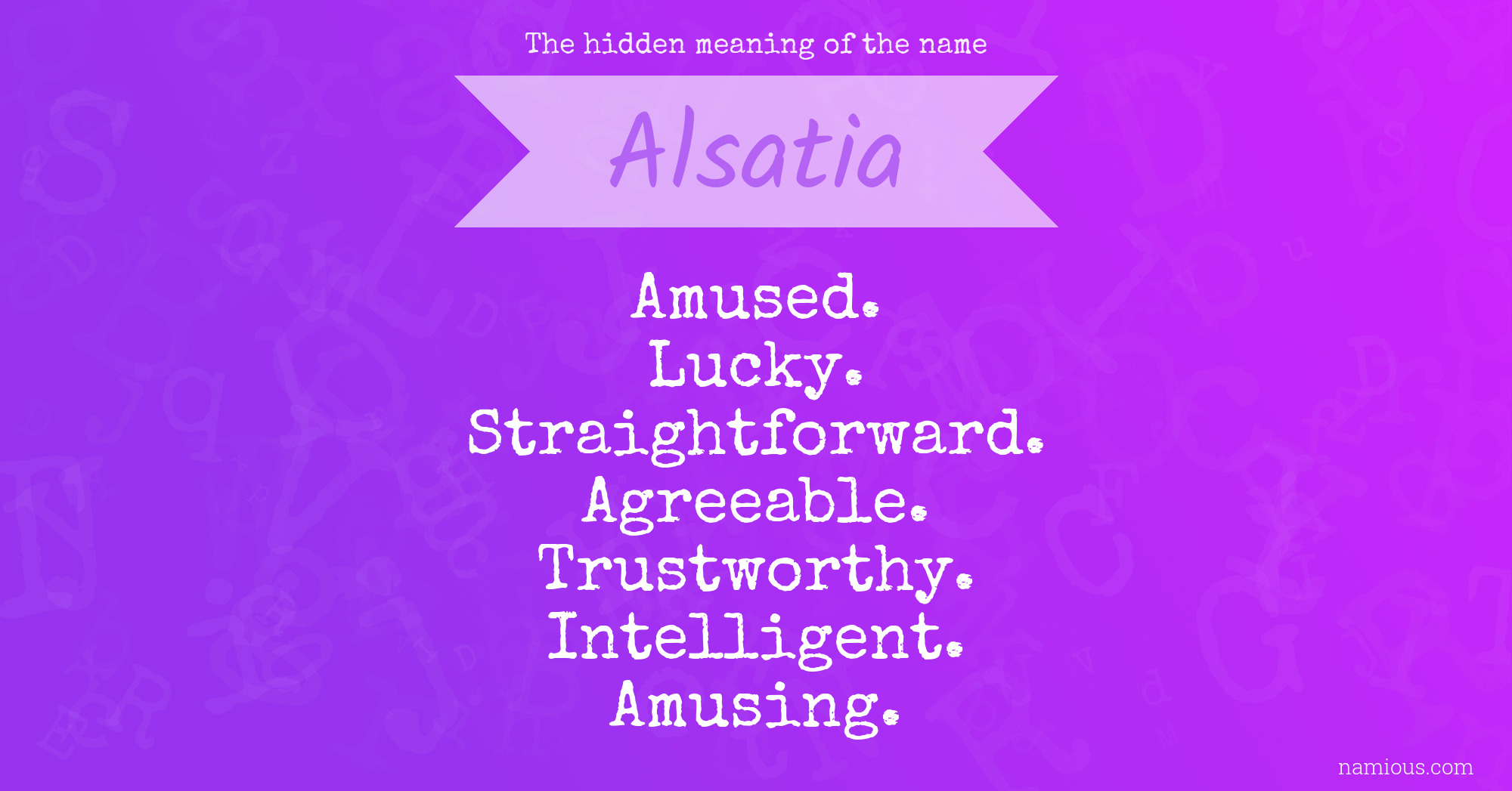 The hidden meaning of the name Alsatia