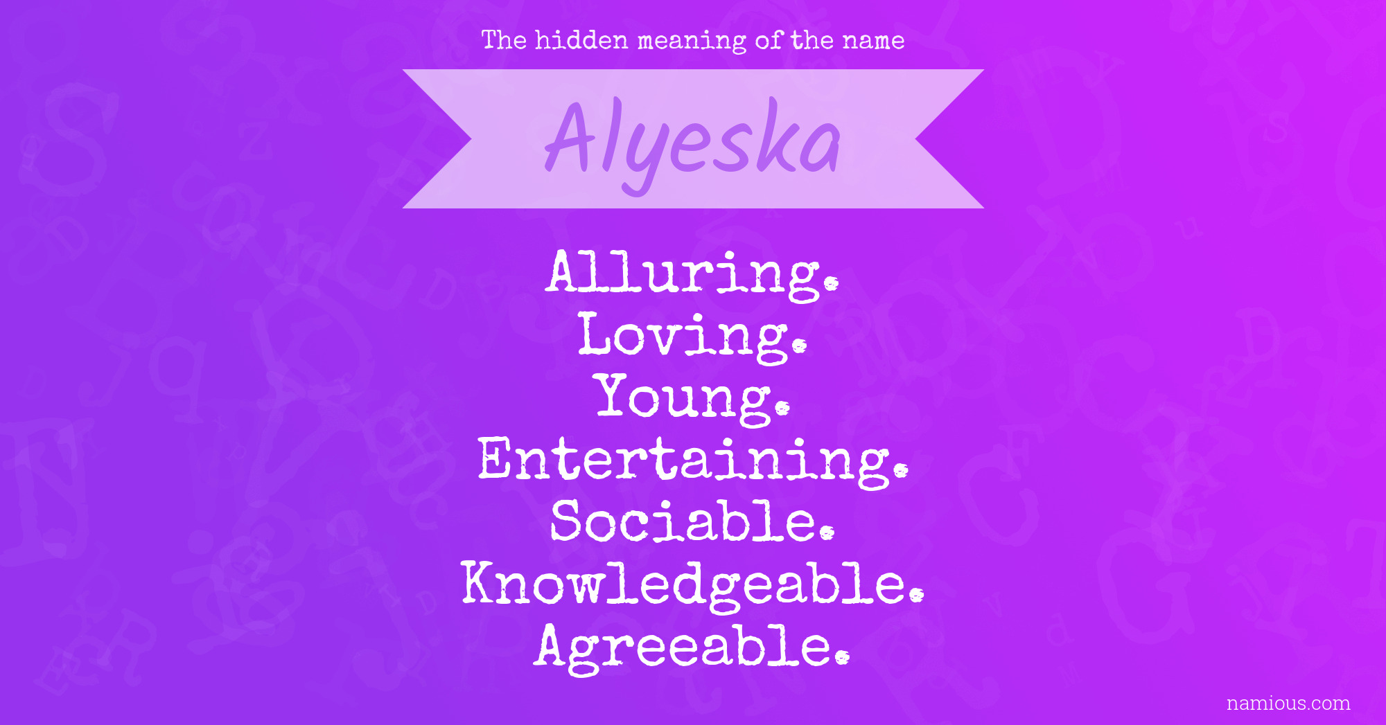 The hidden meaning of the name Alyeska