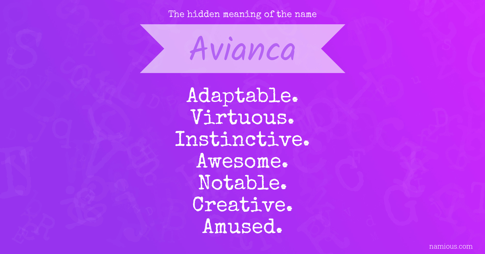 The hidden meaning of the name Avianca