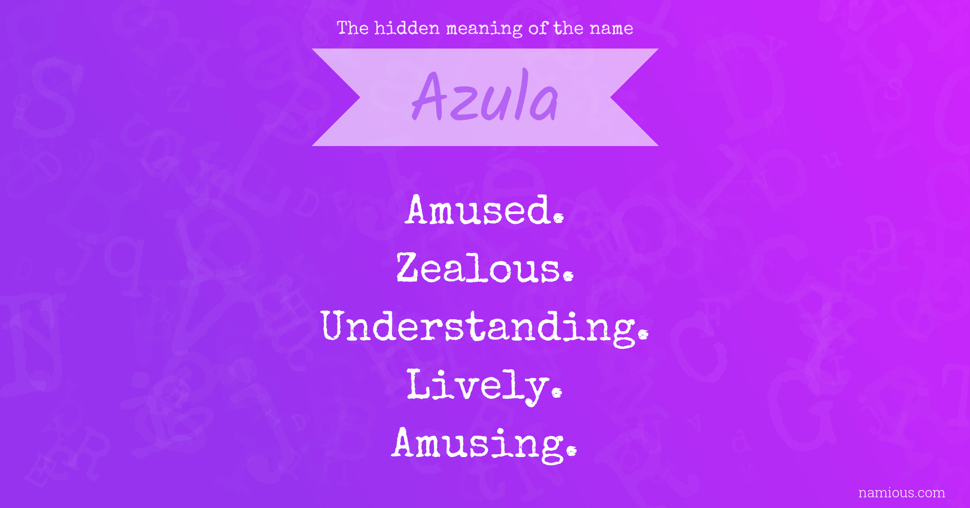 The hidden meaning of the name Azula