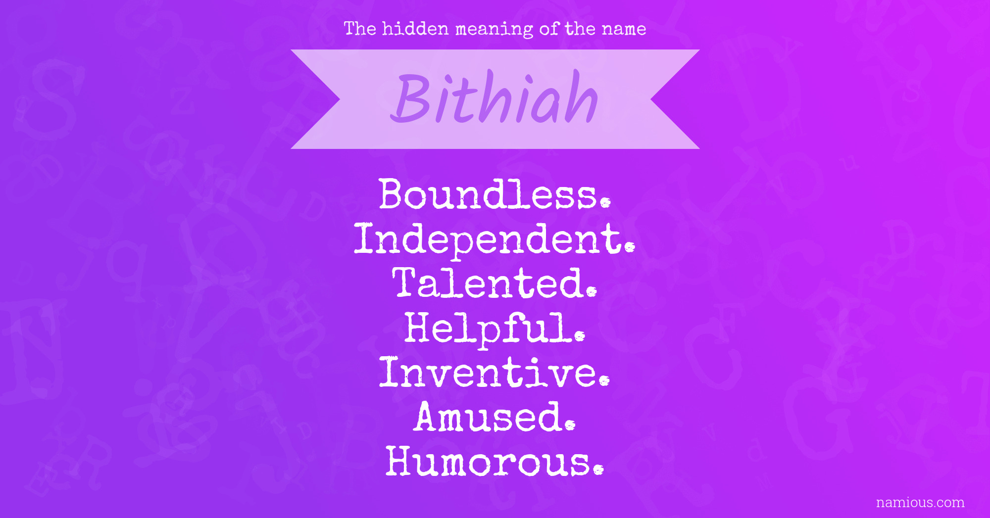 The hidden meaning of the name Bithiah