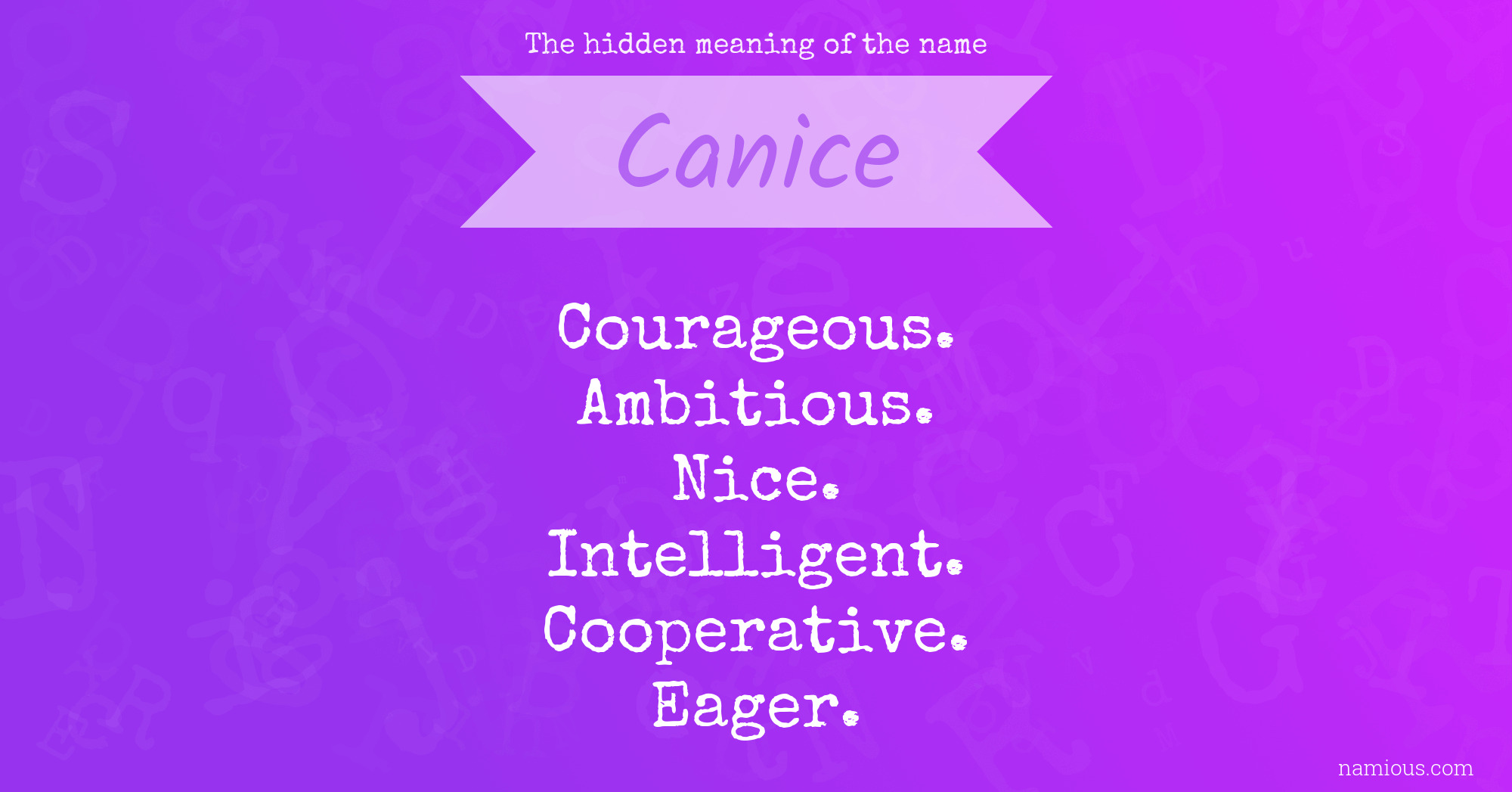 The hidden meaning of the name Canice