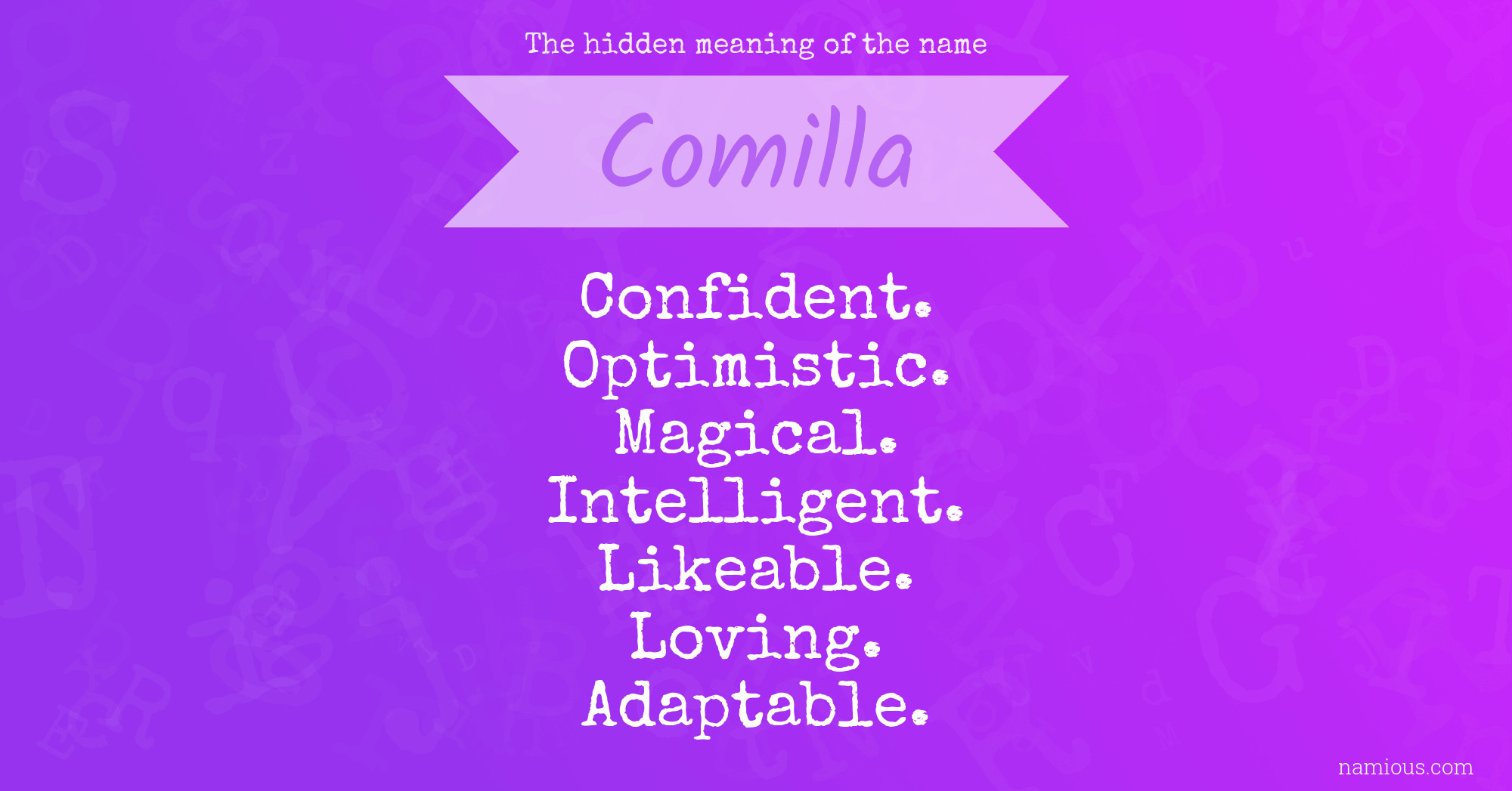 The hidden meaning of the name Comilla