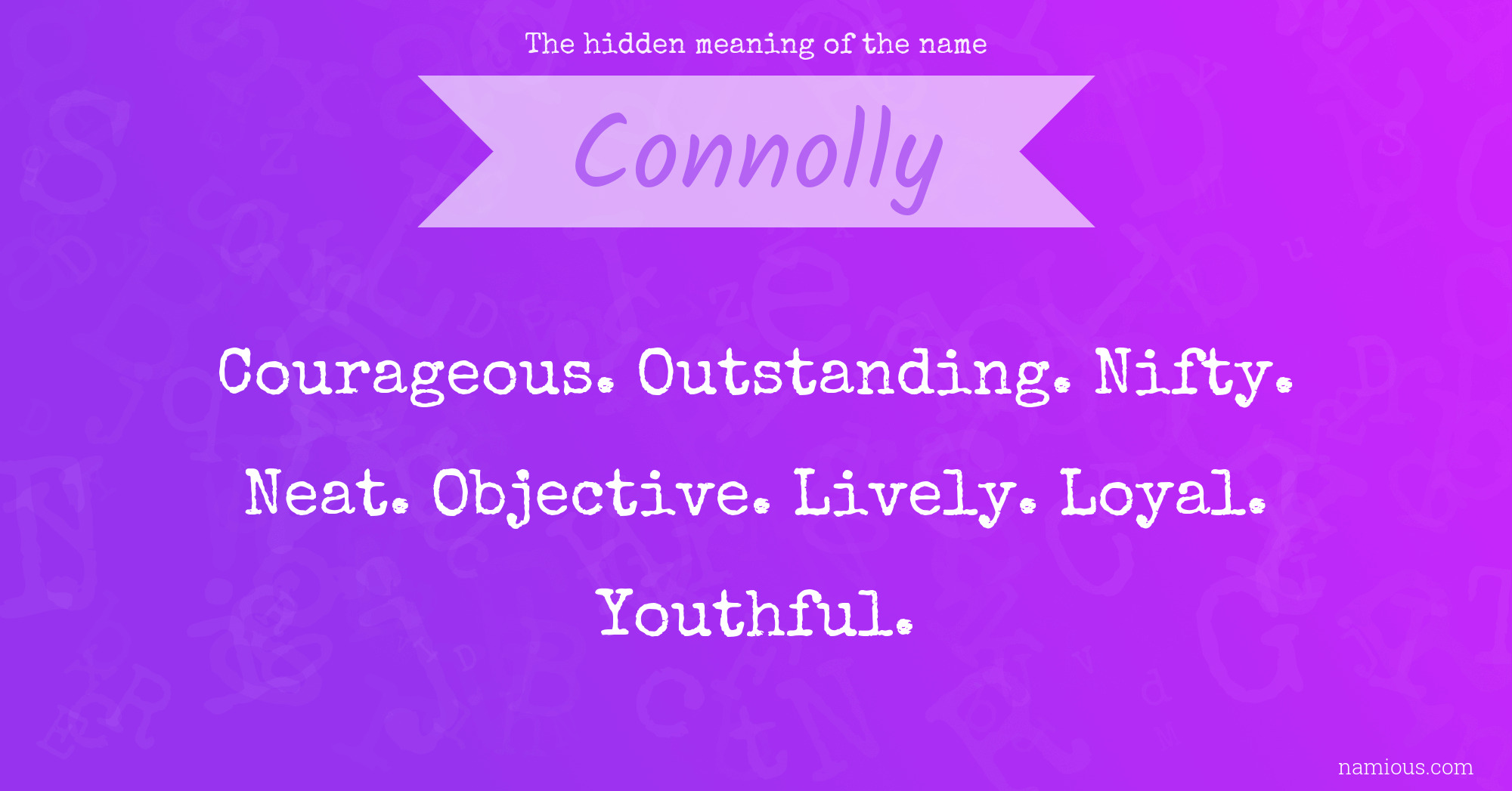 The hidden meaning of the name Connolly