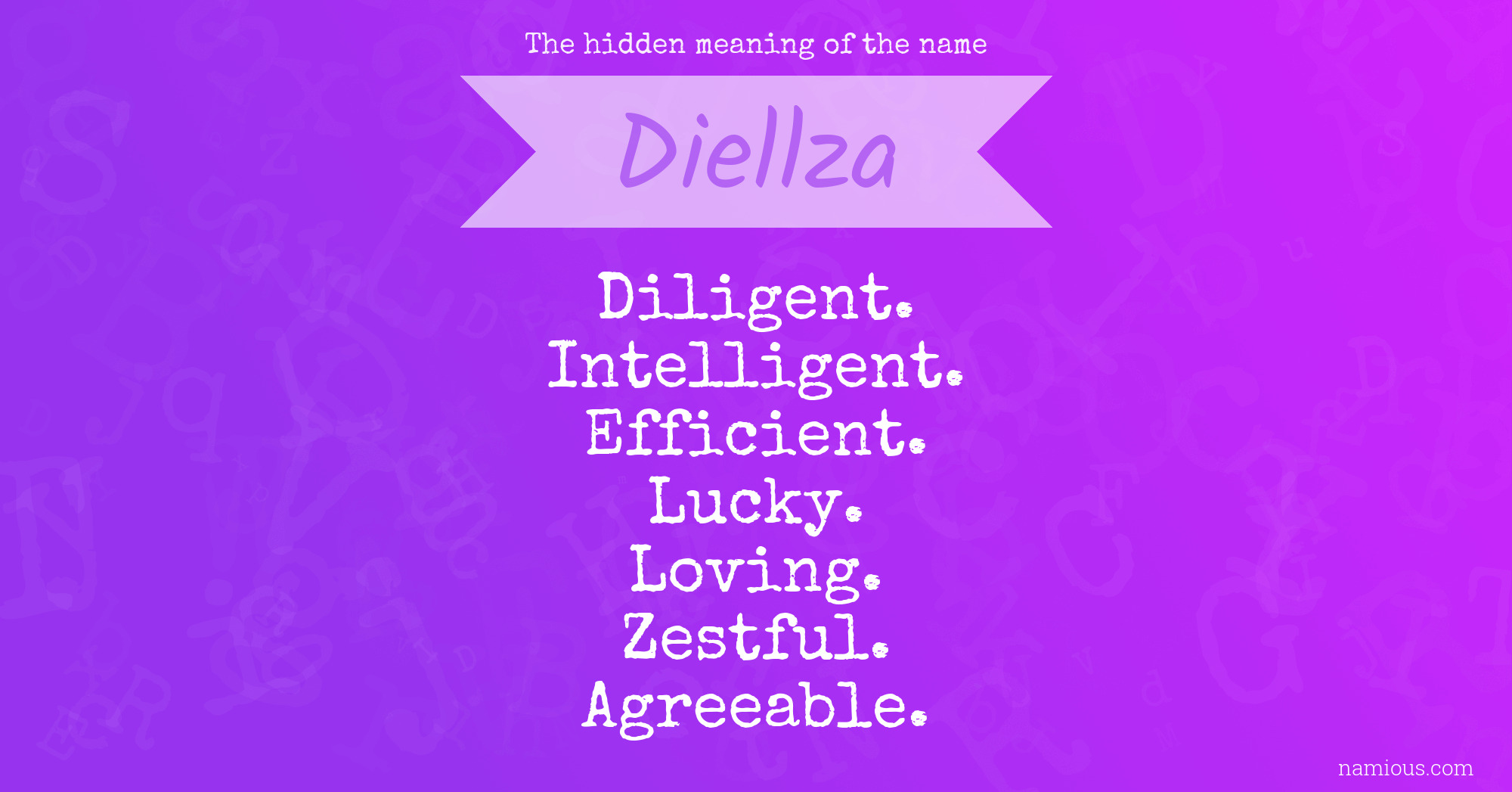 The hidden meaning of the name Diellza