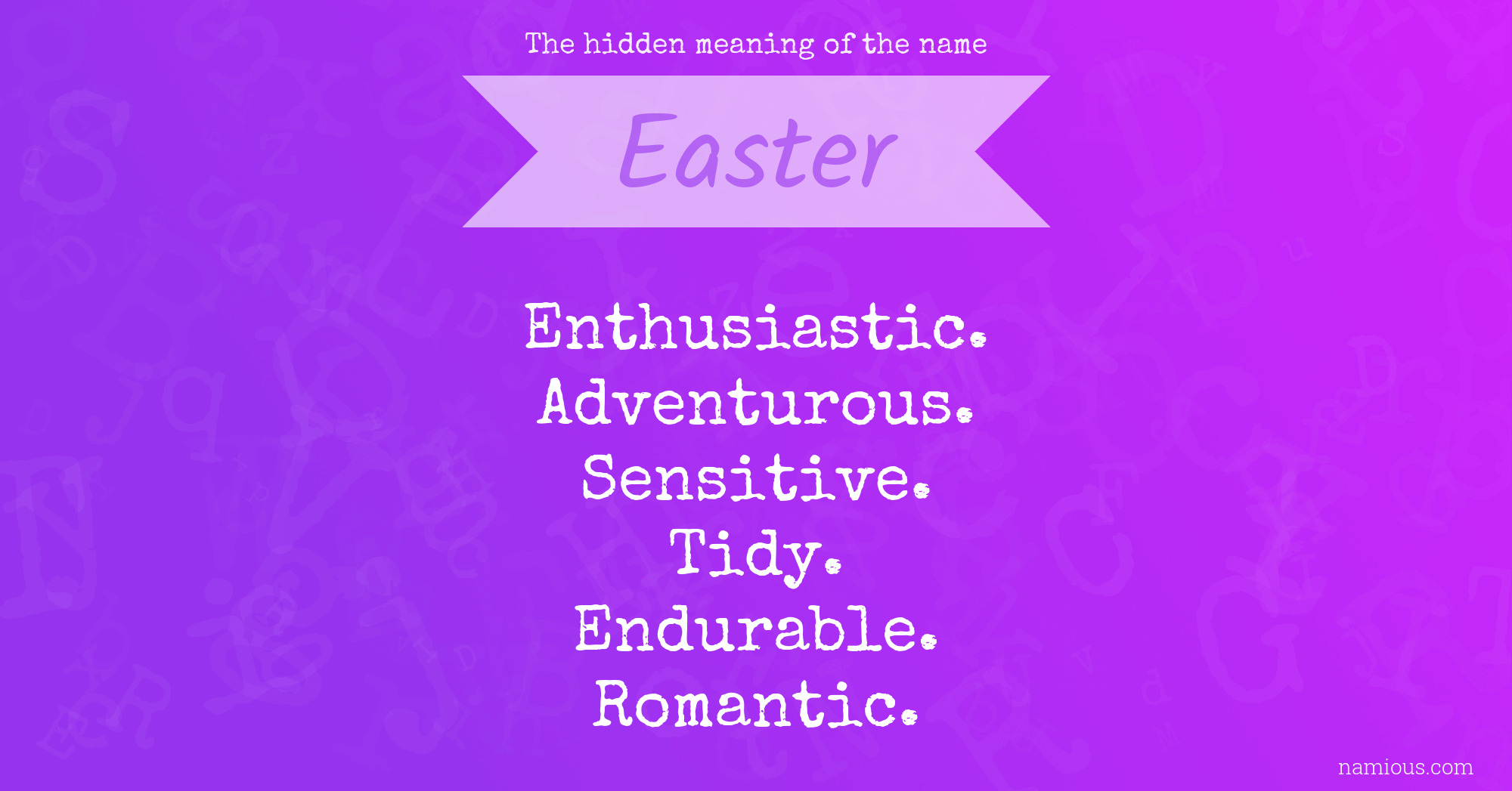 The hidden meaning of the name Easter