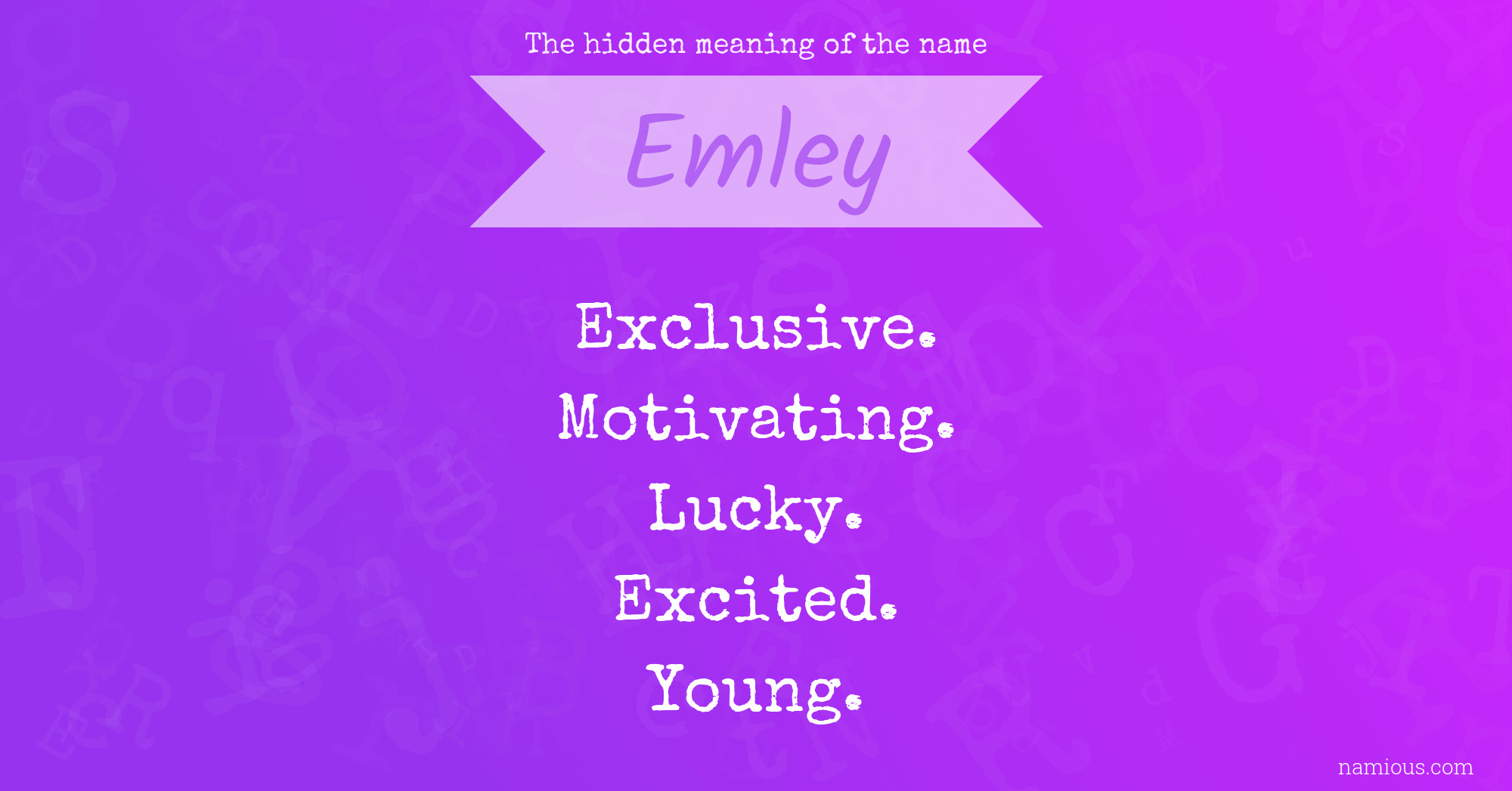 The hidden meaning of the name Emley