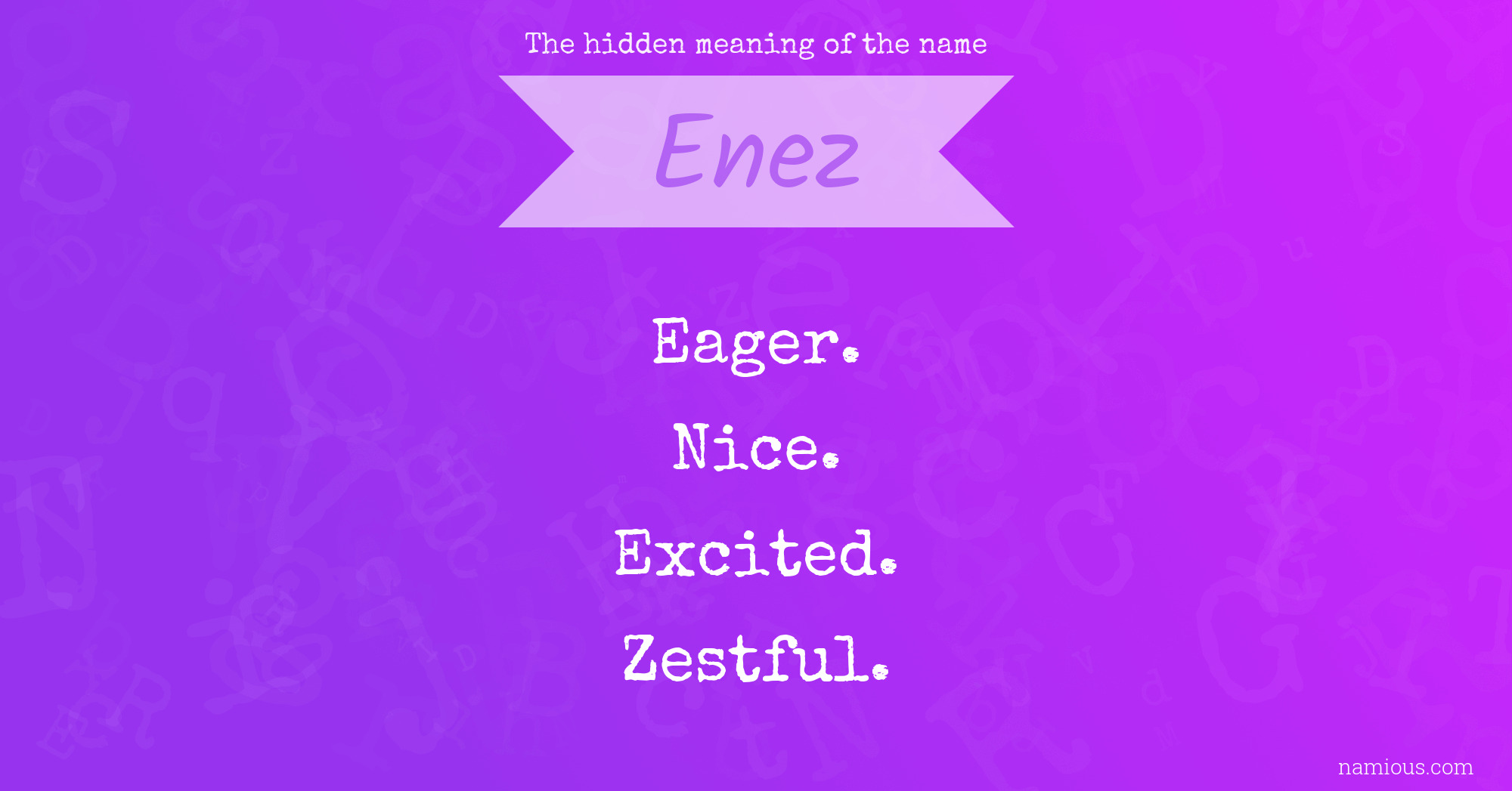 The hidden meaning of the name Enez