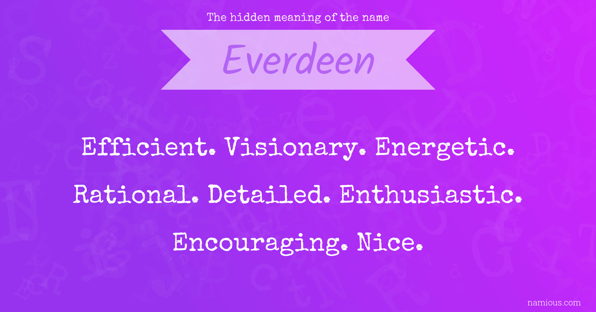 The hidden meaning of the name Everdeen