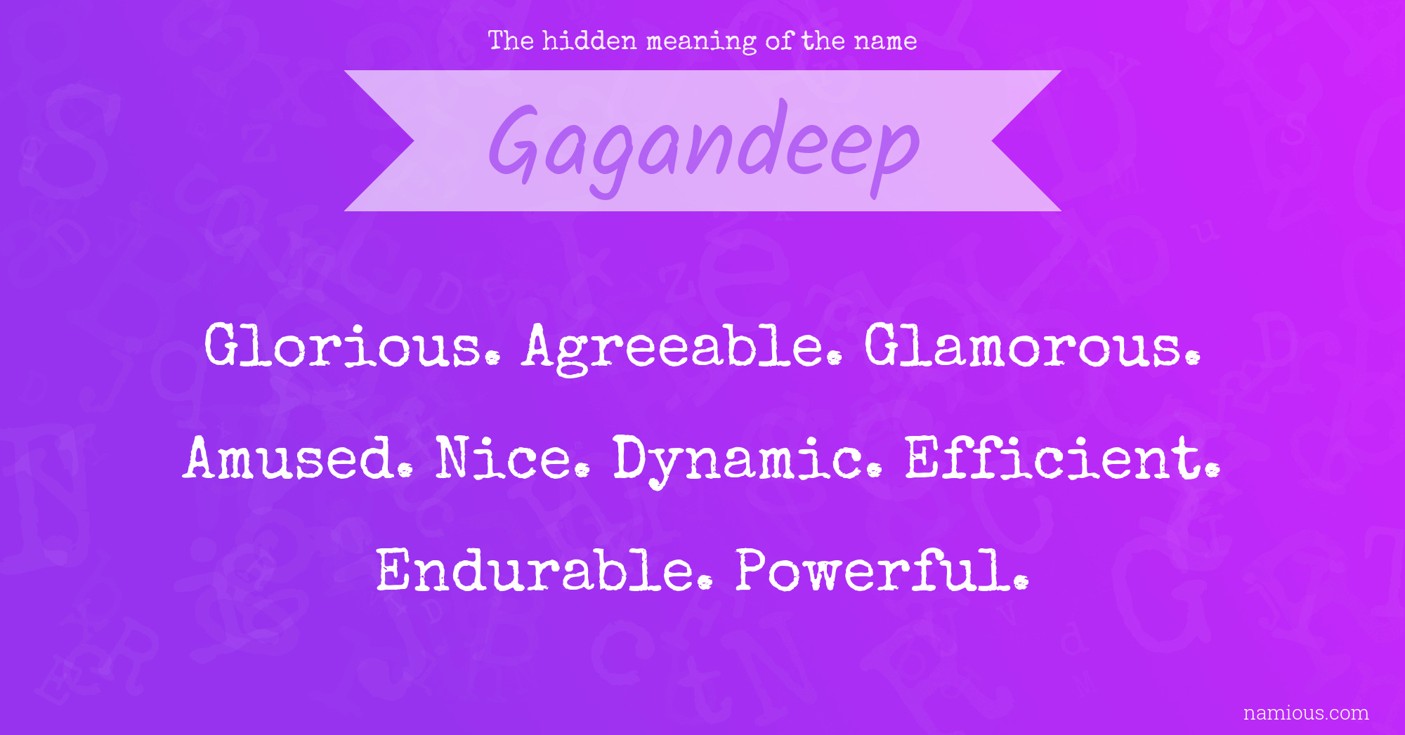 The hidden meaning of the name Gagandeep