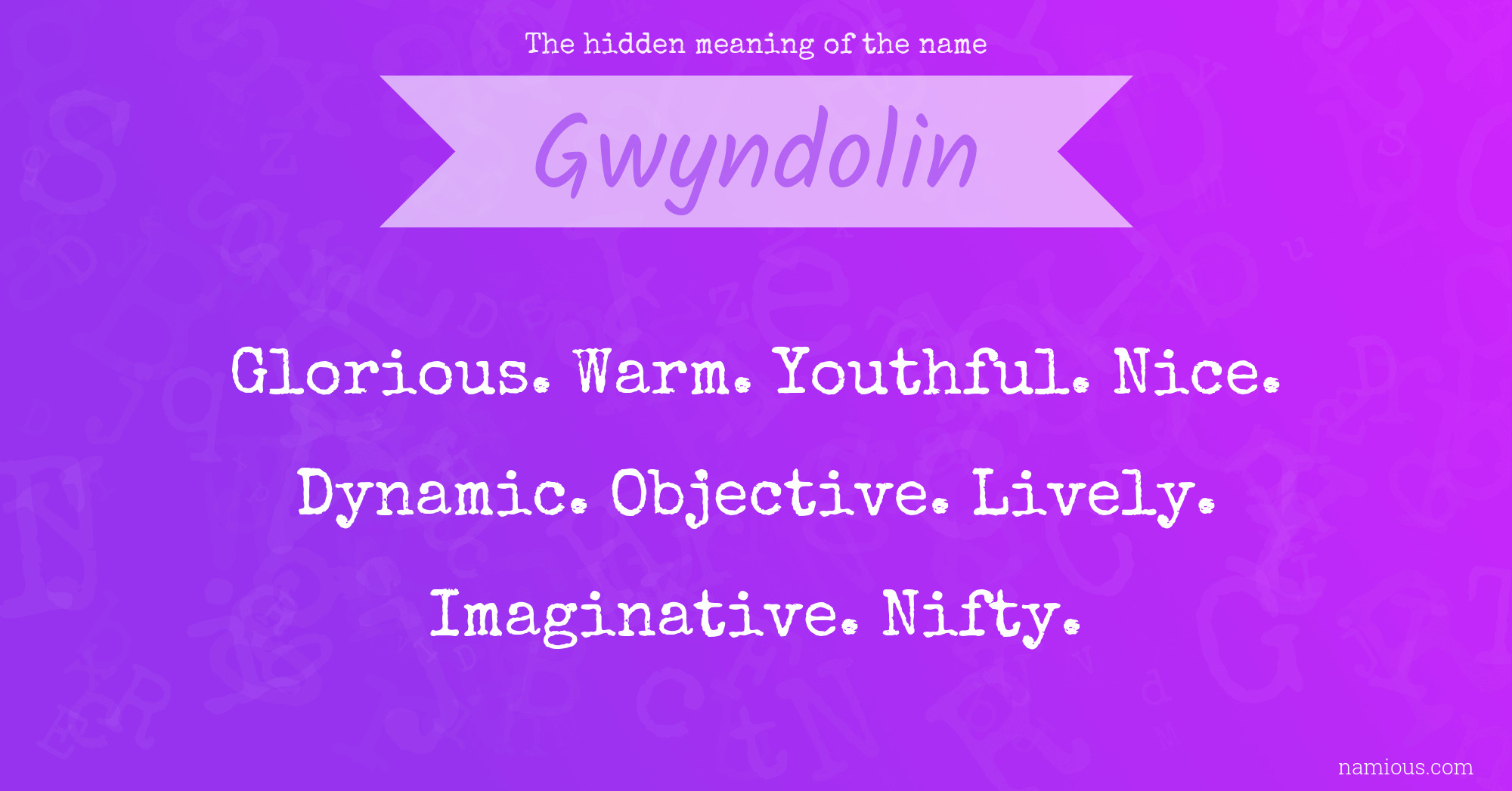 The hidden meaning of the name Gwyndolin