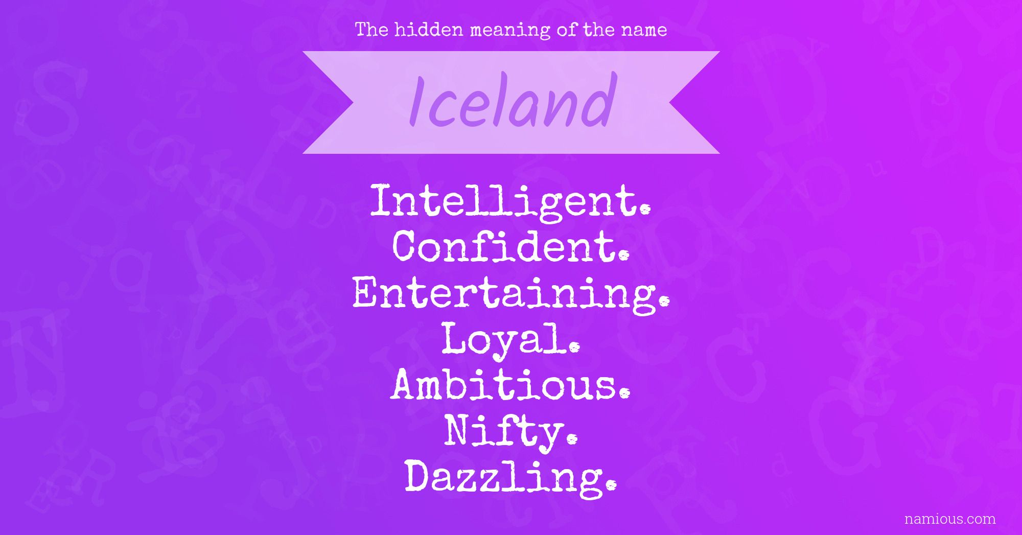 The hidden meaning of the name Iceland