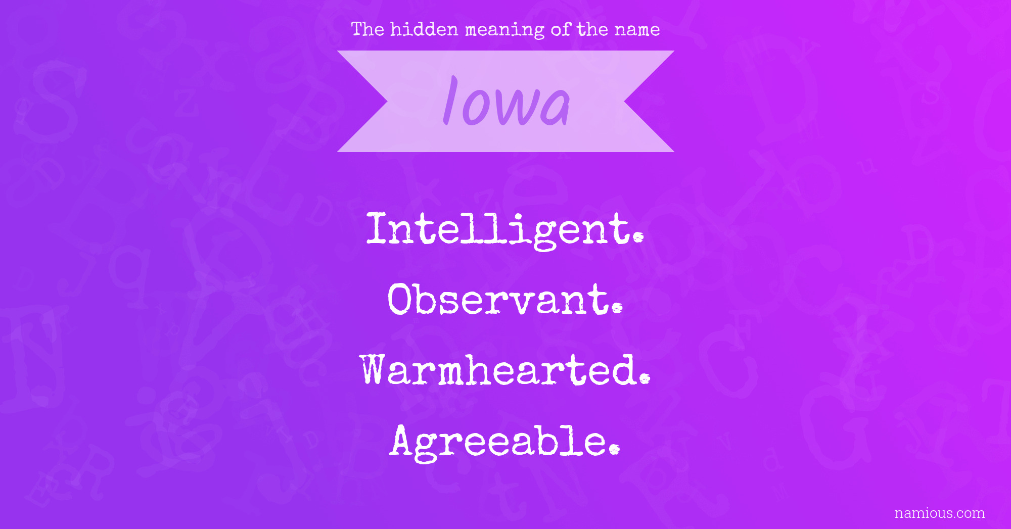 The hidden meaning of the name Iowa