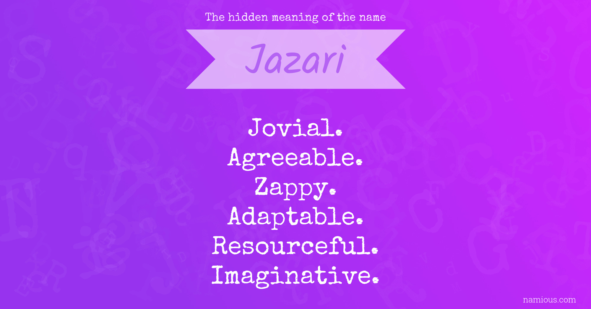 The hidden meaning of the name Jazari