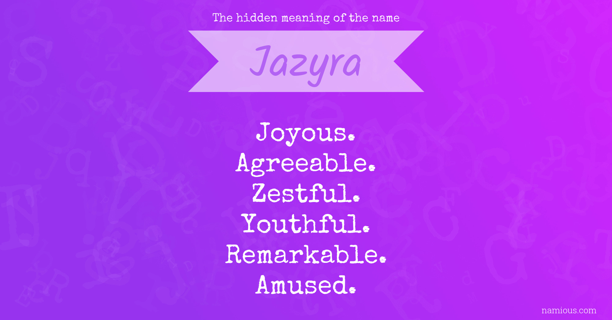 The hidden meaning of the name Jazyra