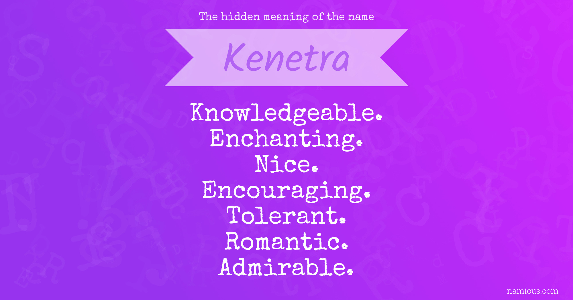 The hidden meaning of the name Kenetra