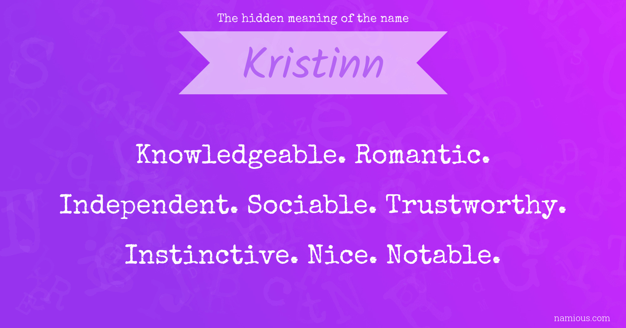 The hidden meaning of the name Kristinn