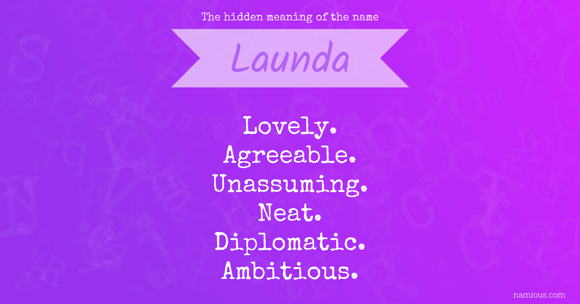 The hidden meaning of the name Launda