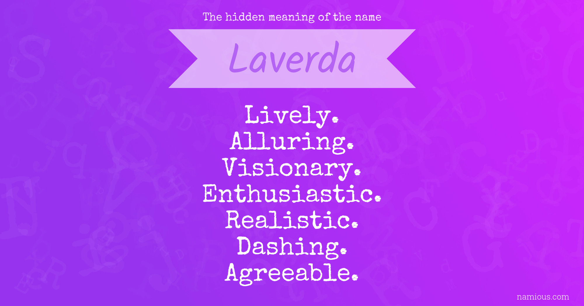 The hidden meaning of the name Laverda