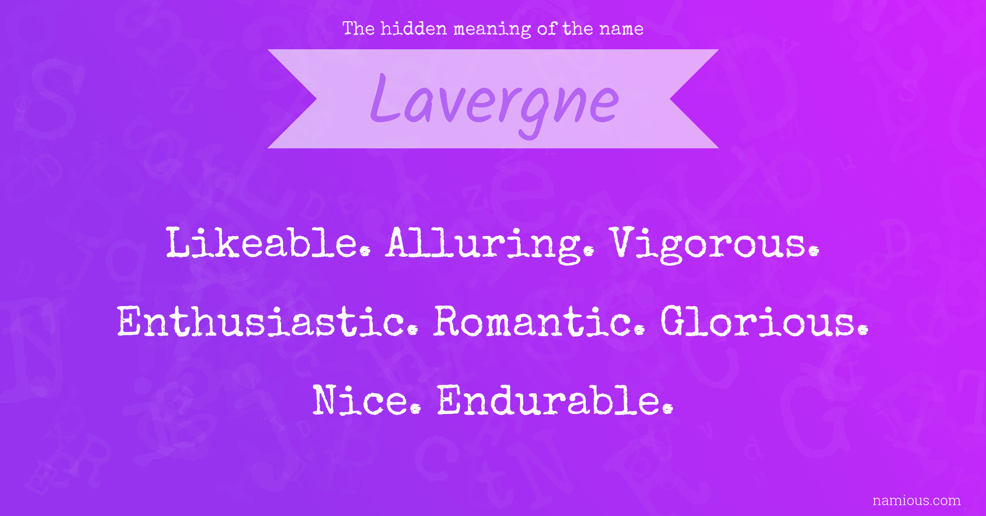 The hidden meaning of the name Lavergne