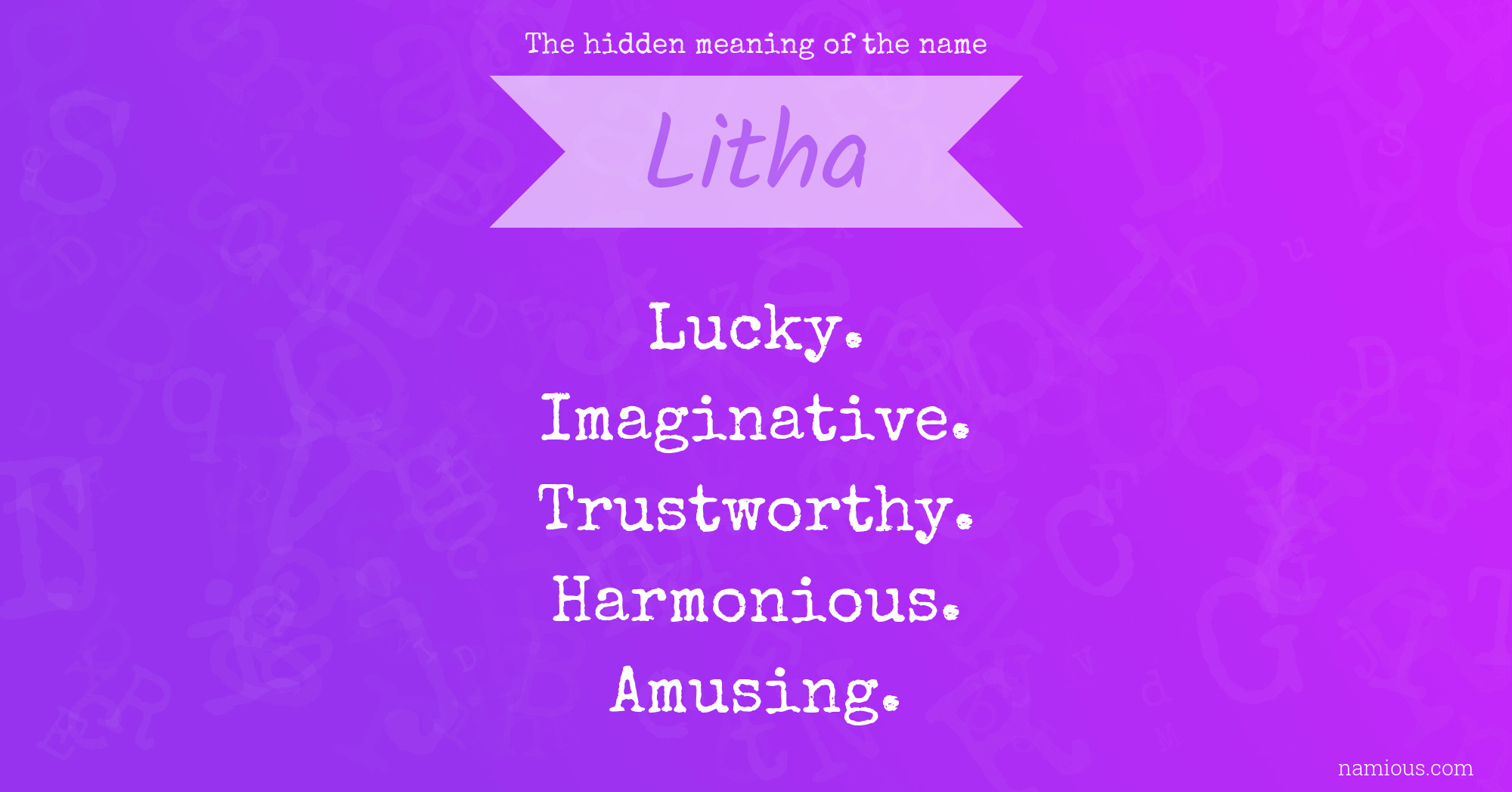 The hidden meaning of the name Litha