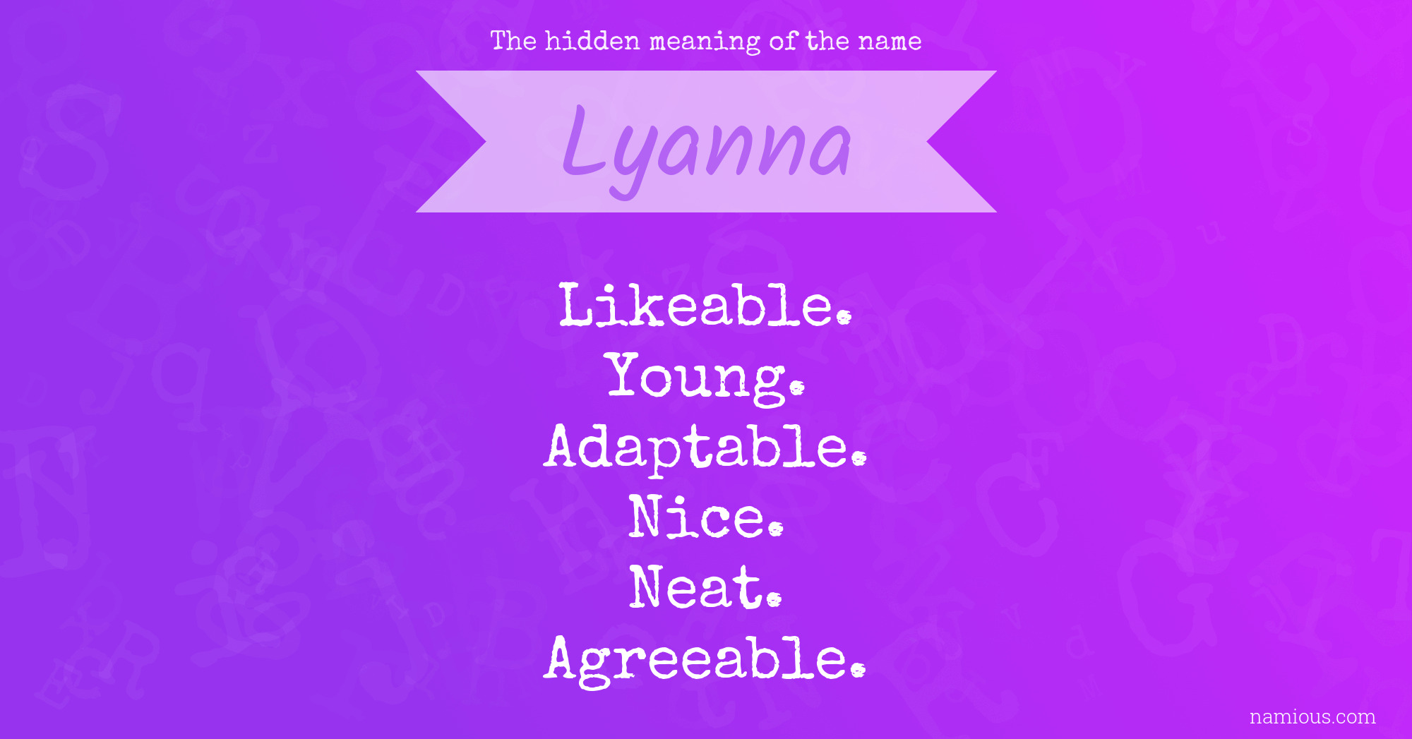 The hidden meaning of the name Lyanna