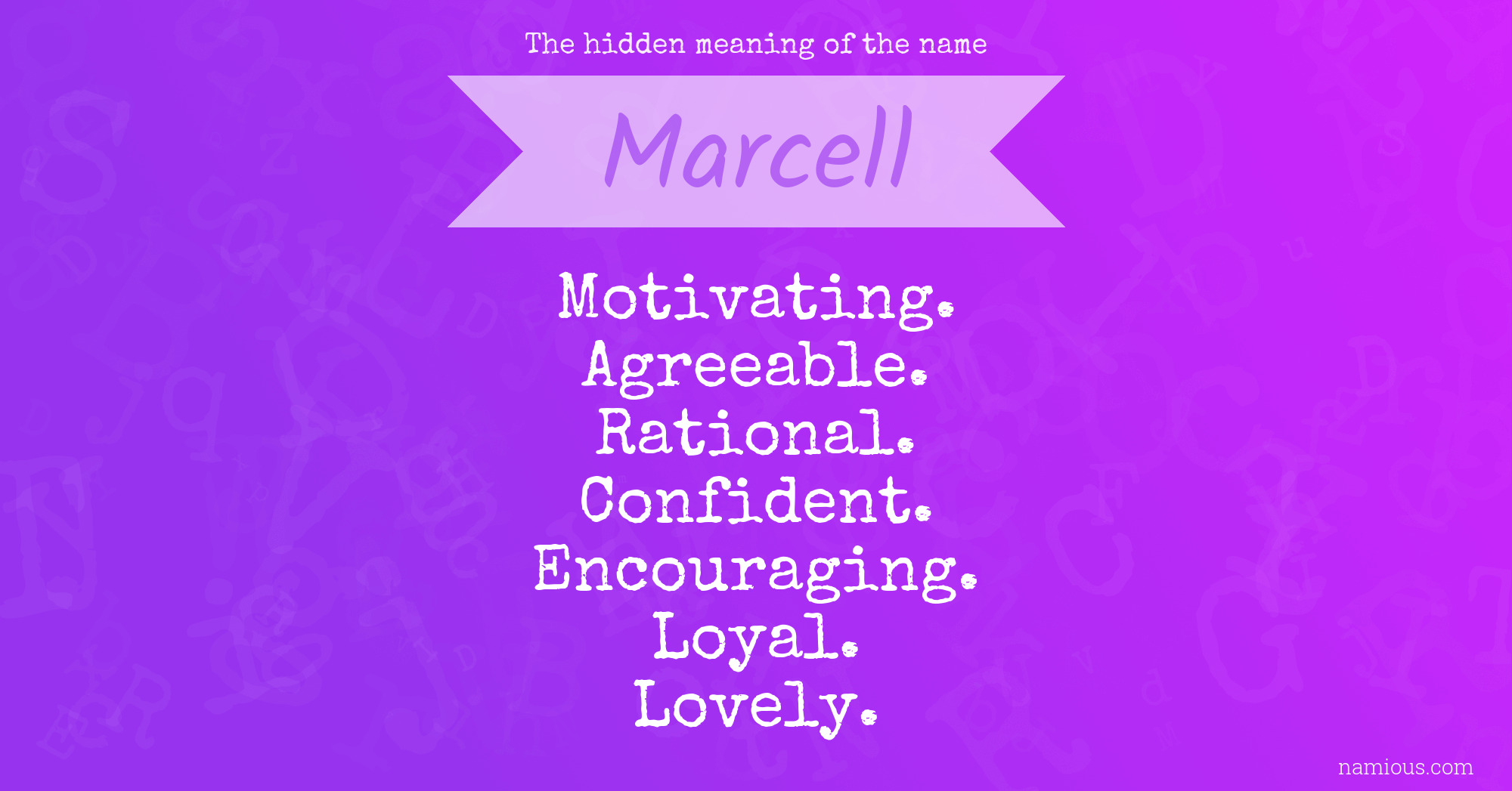 The hidden meaning of the name Marcell