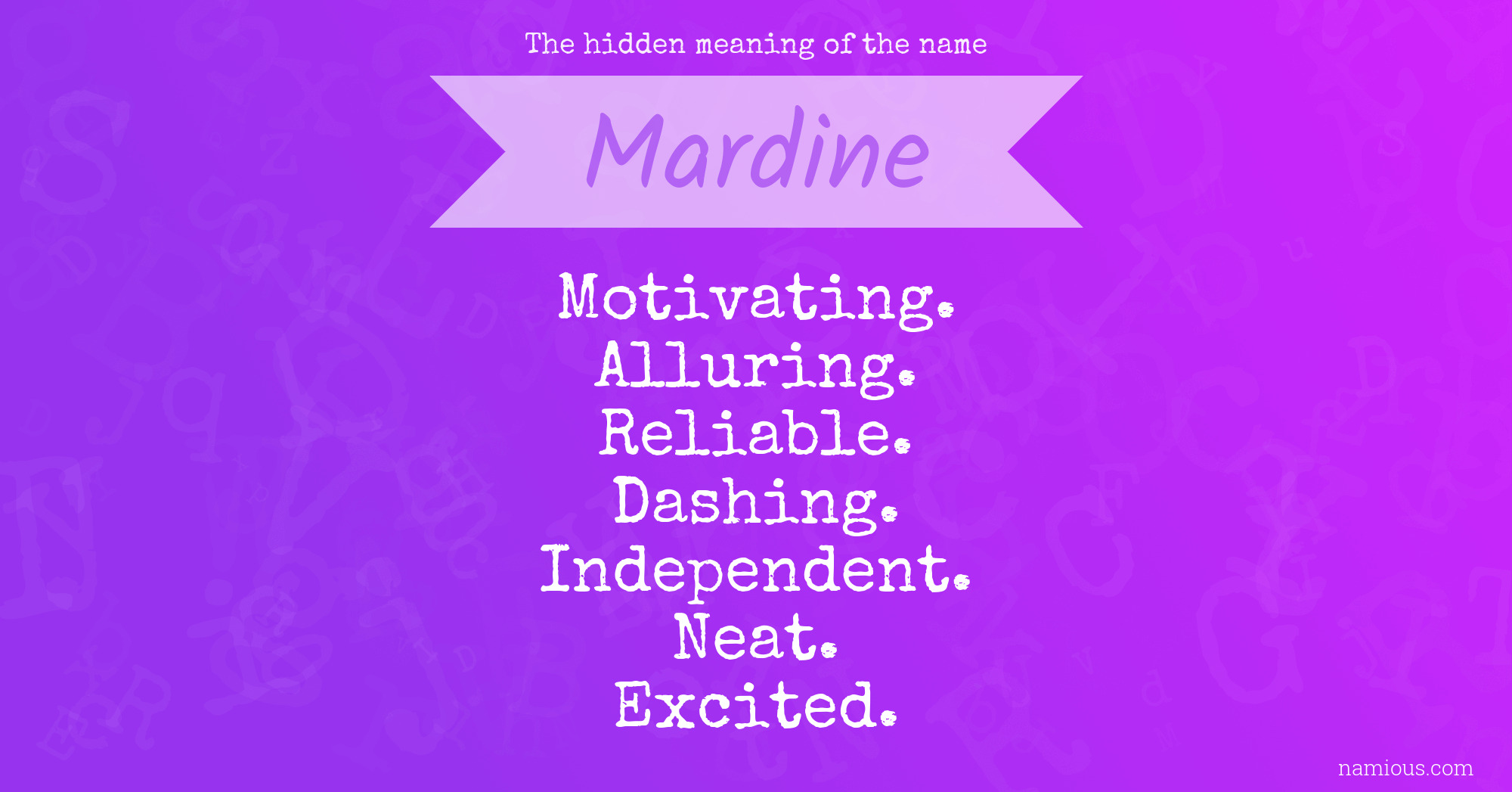 The hidden meaning of the name Mardine