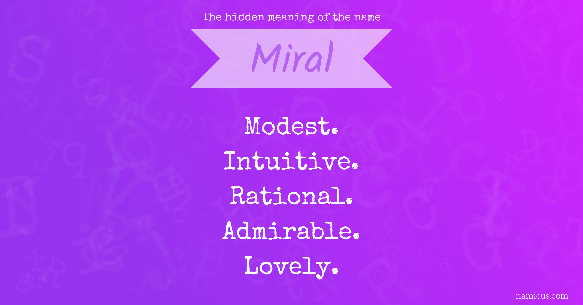 Miral Name