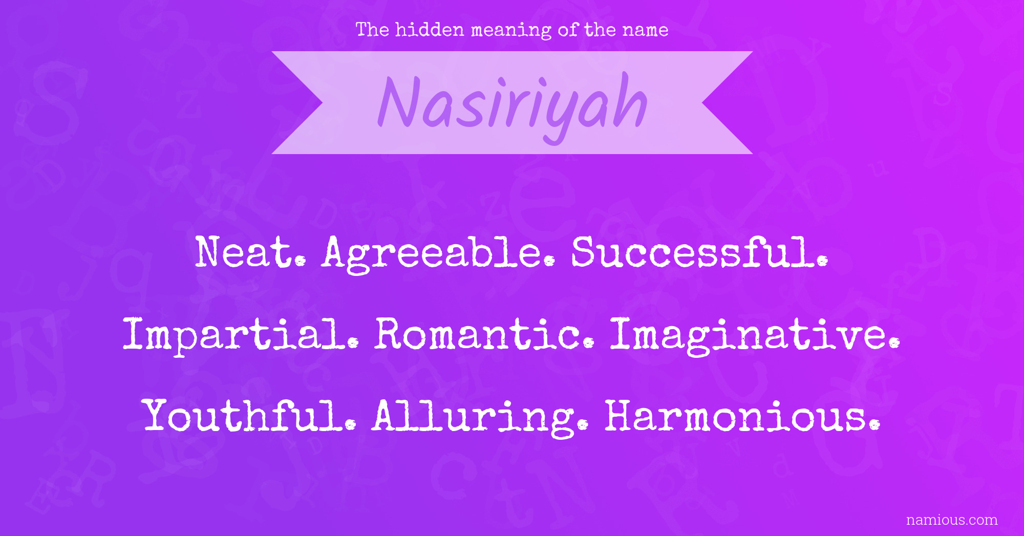 The hidden meaning of the name Nasiriyah