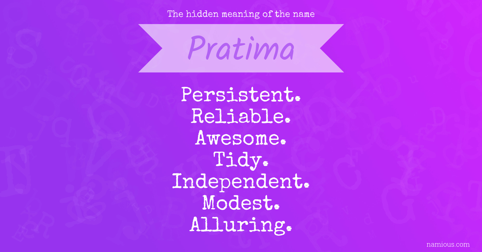 The hidden meaning of the name Pratima