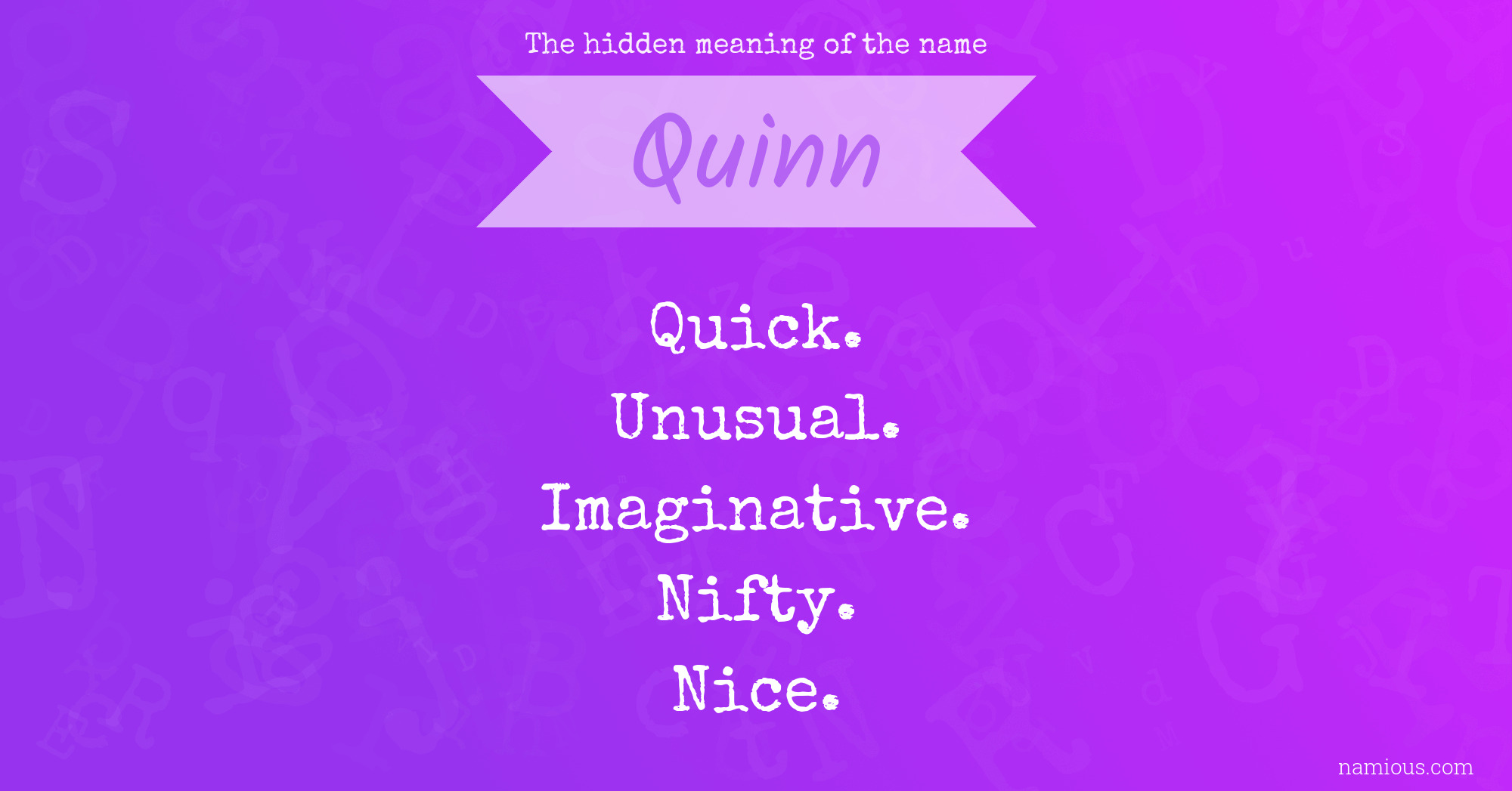 What Does The Name Quinn Mean Urban Dictionary