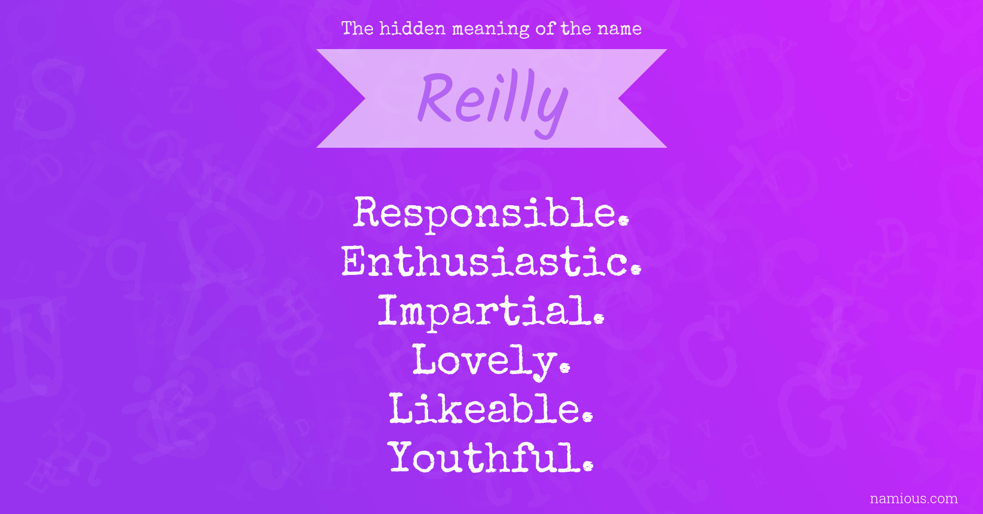 The hidden meaning of the name Reilly