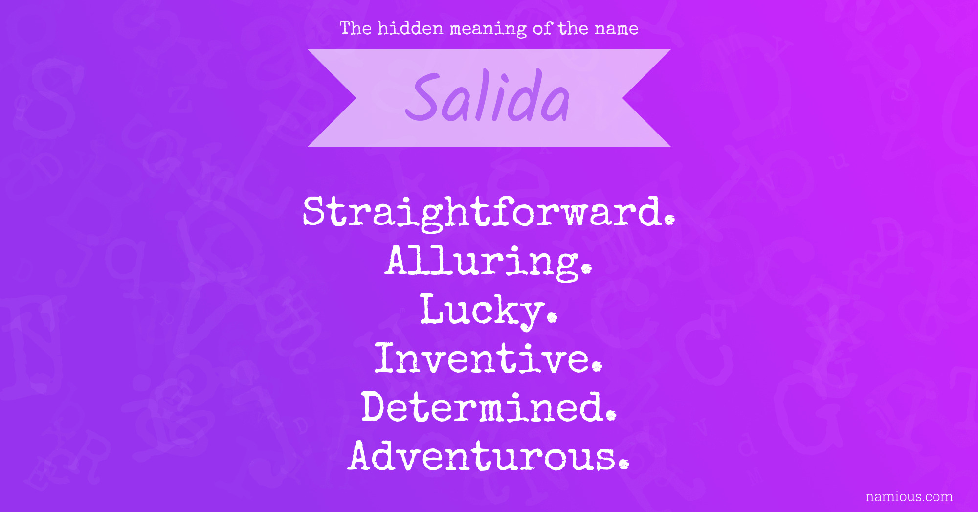 The hidden meaning of the name Salida