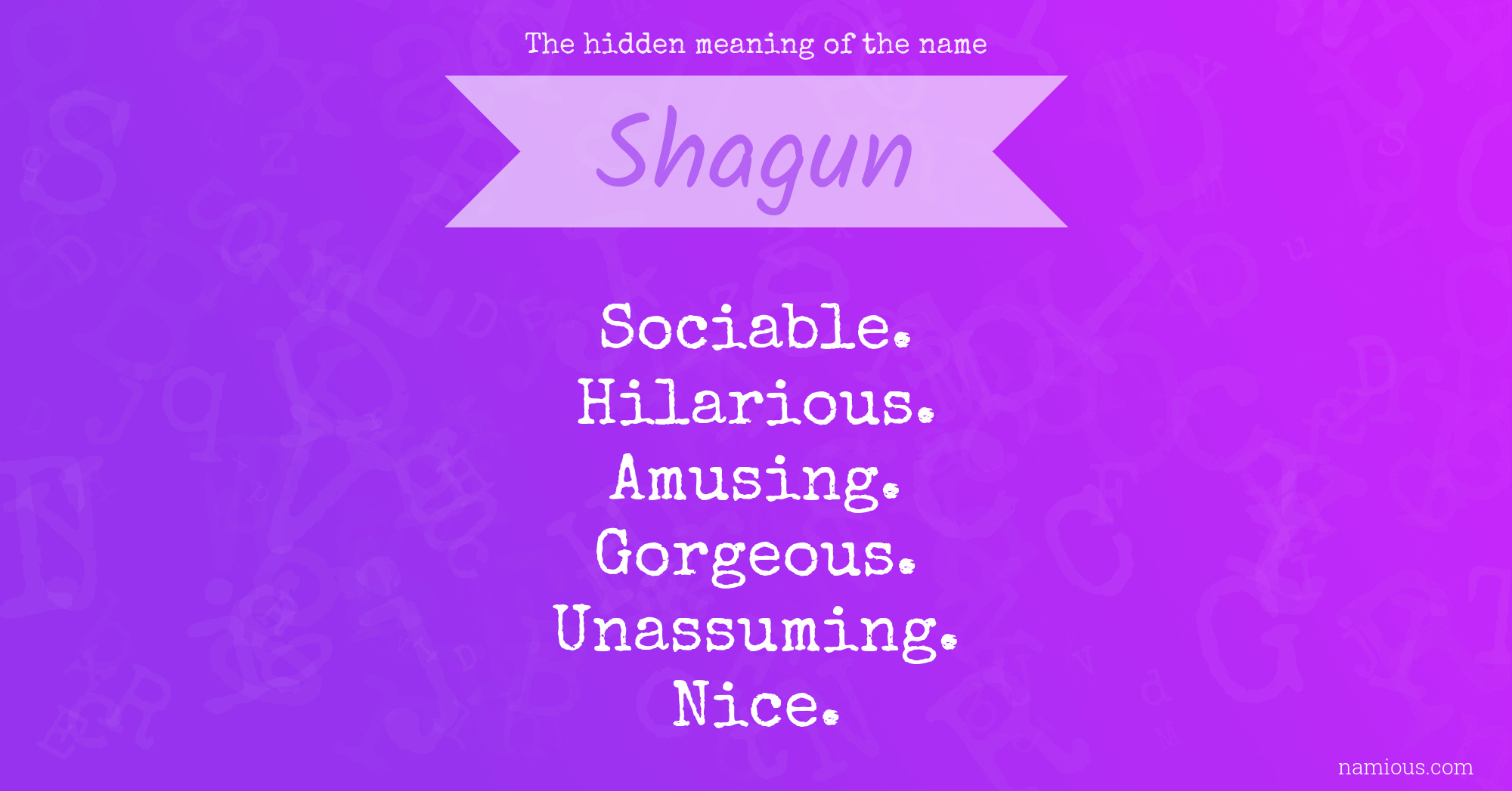 The hidden meaning of the name Shagun