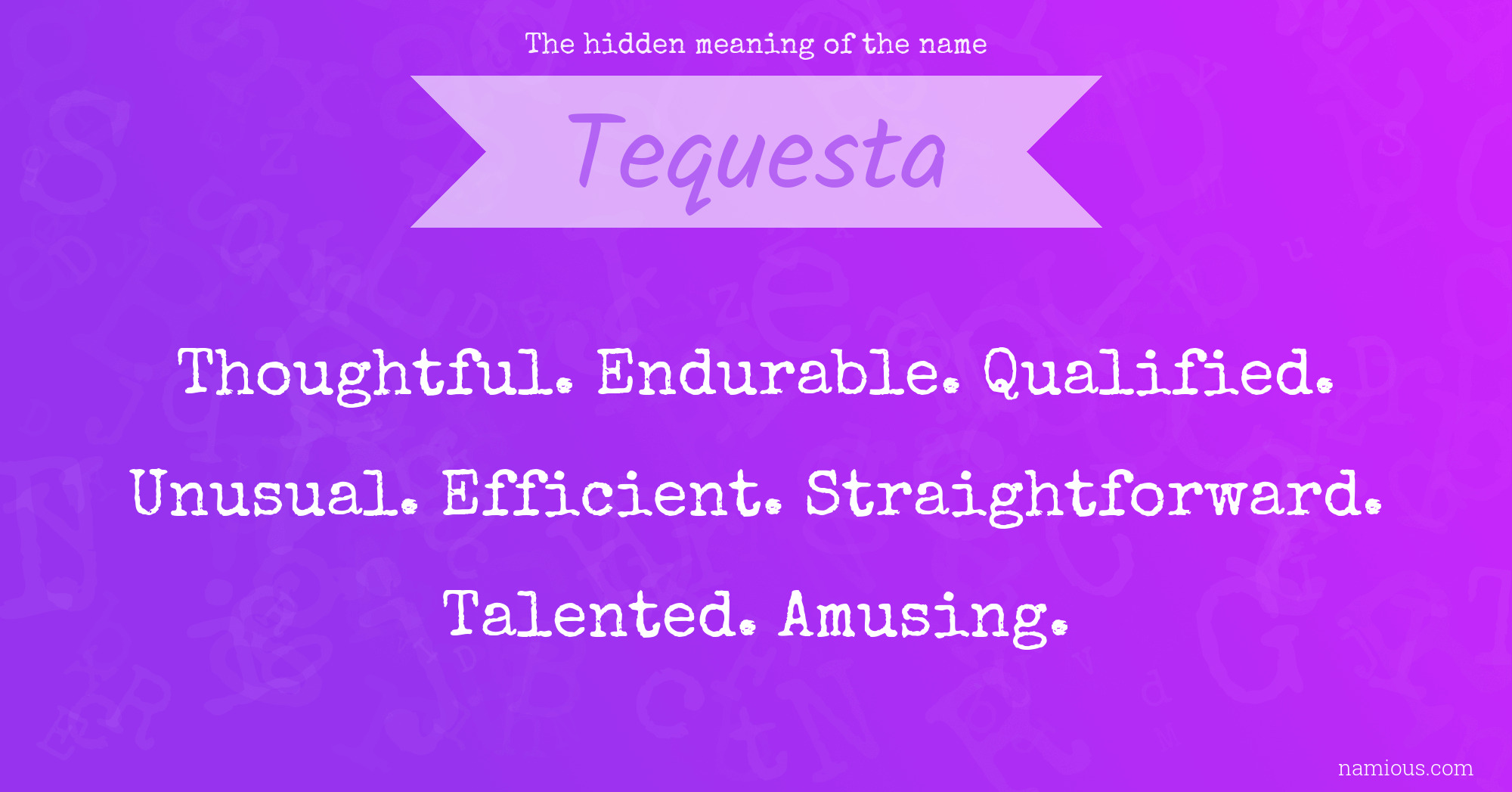 The hidden meaning of the name Tequesta