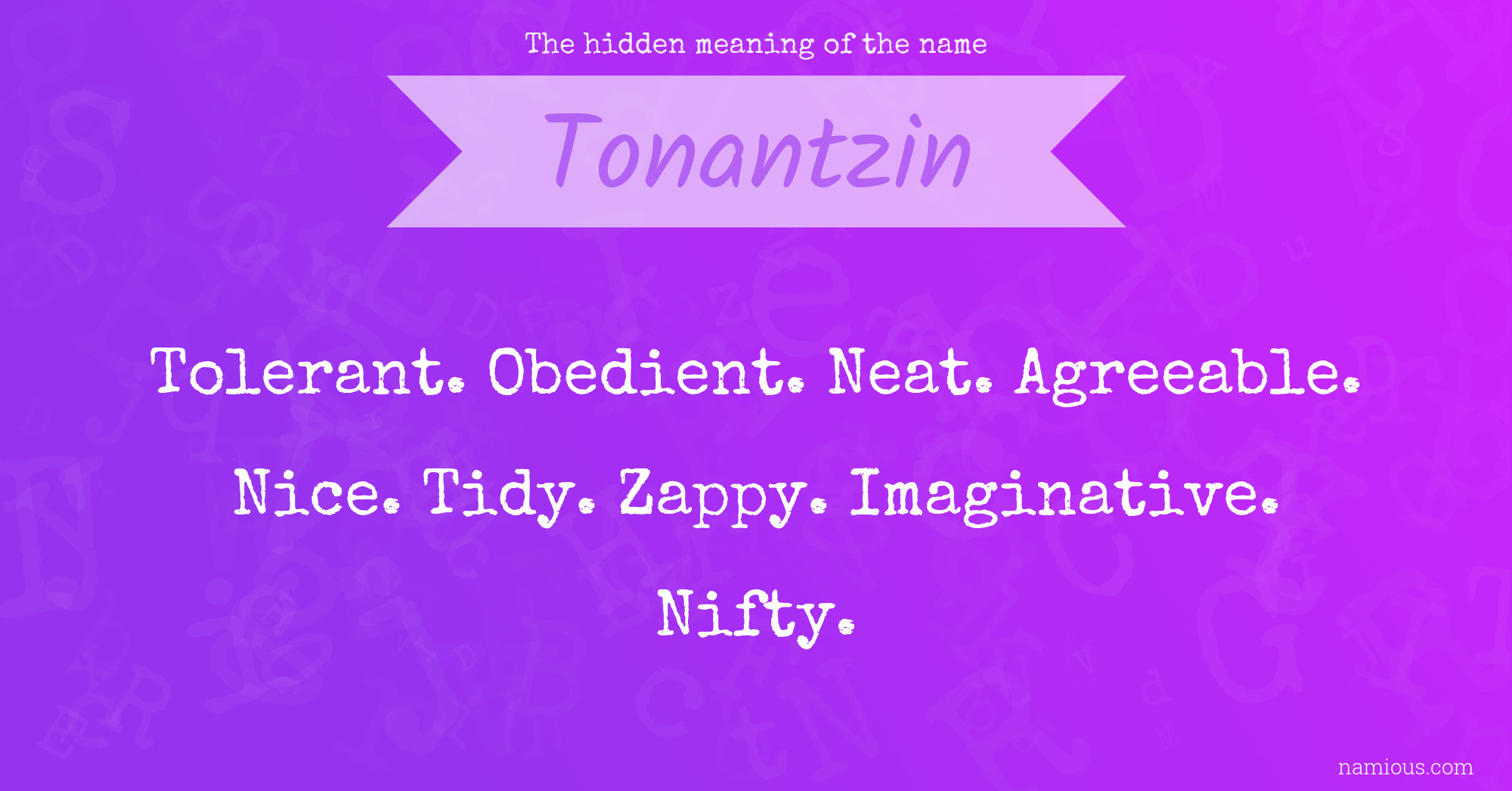 The hidden meaning of the name Tonantzin