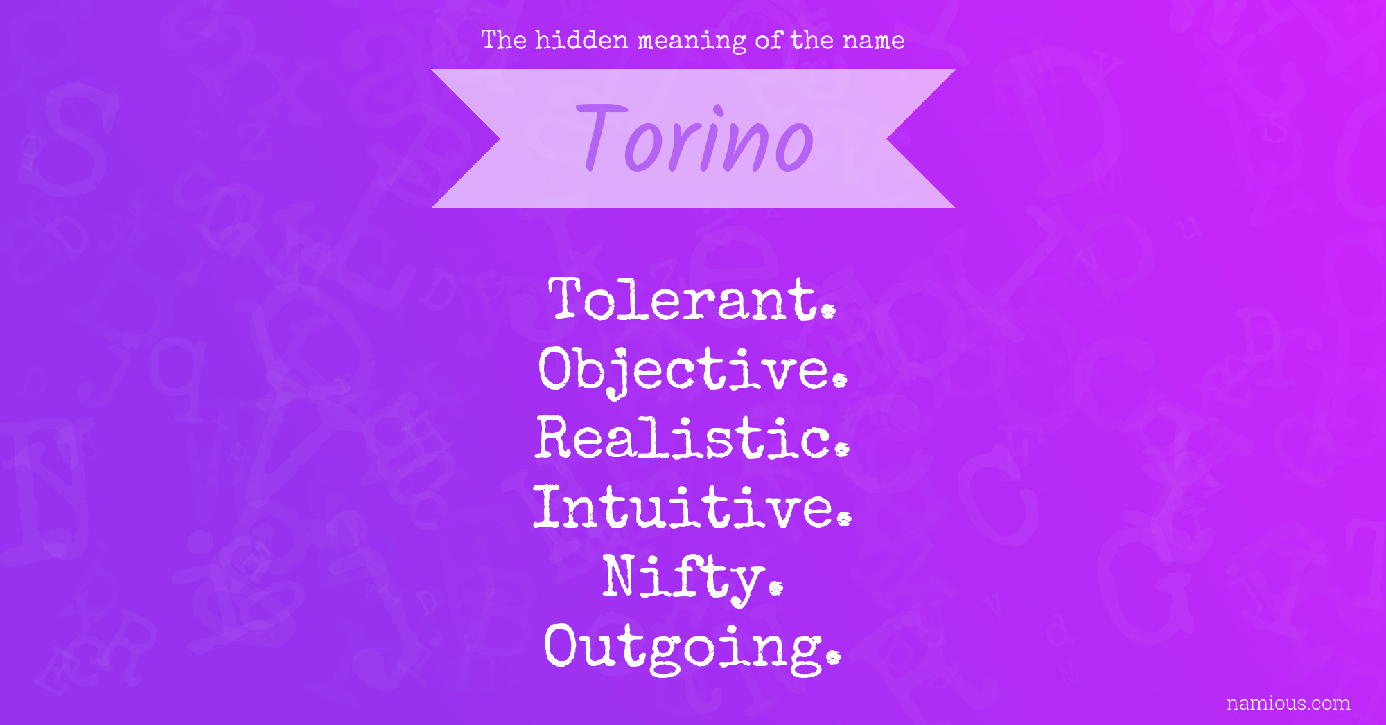 The hidden meaning of the name Torino