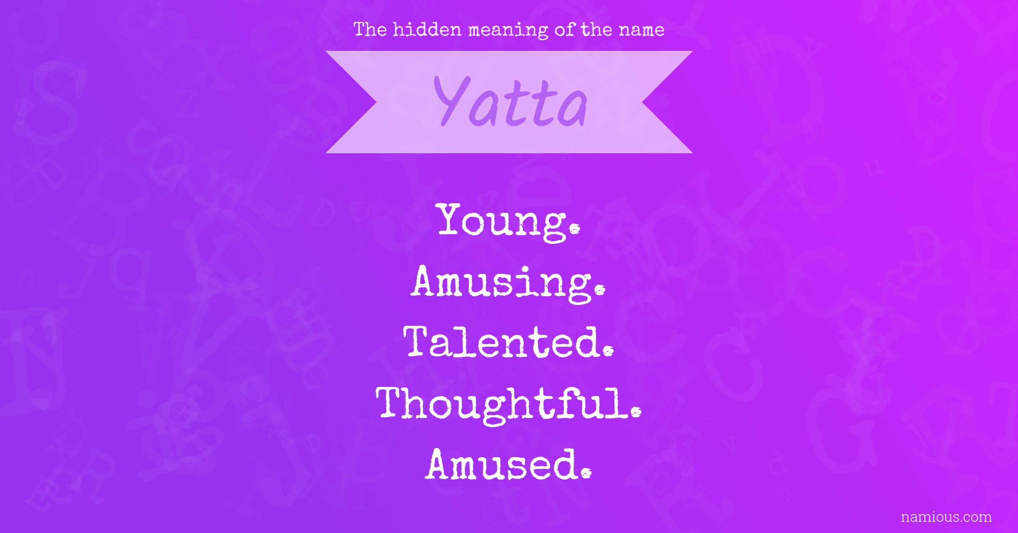 The hidden meaning of the name Yatta