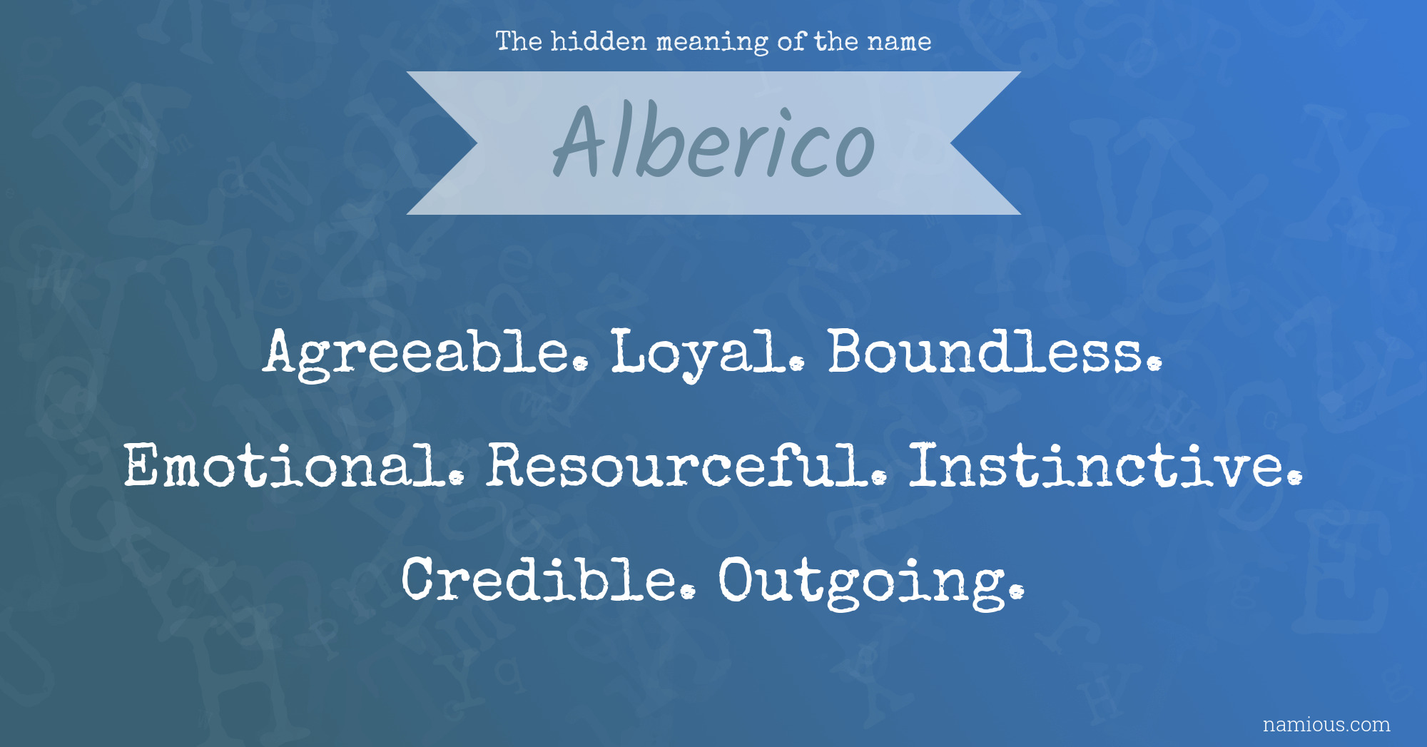 The hidden meaning of the name Alberico