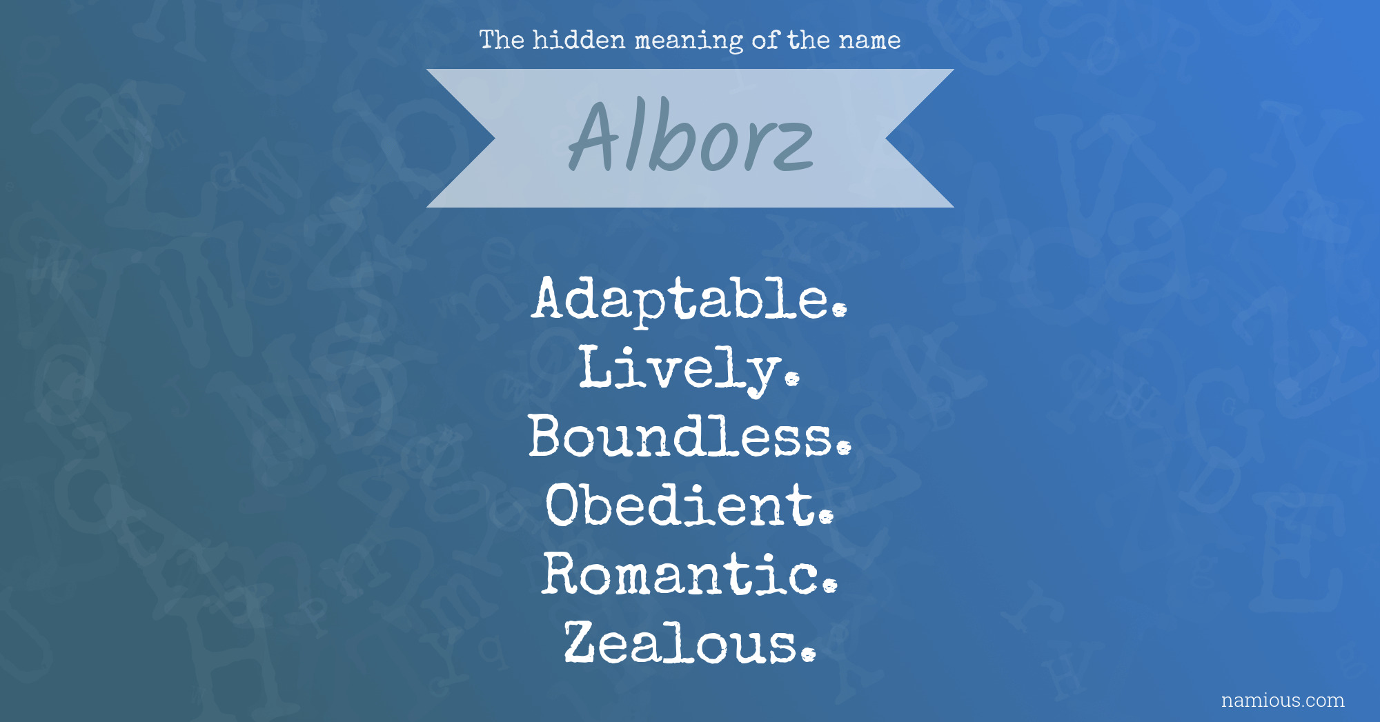 The hidden meaning of the name Alborz