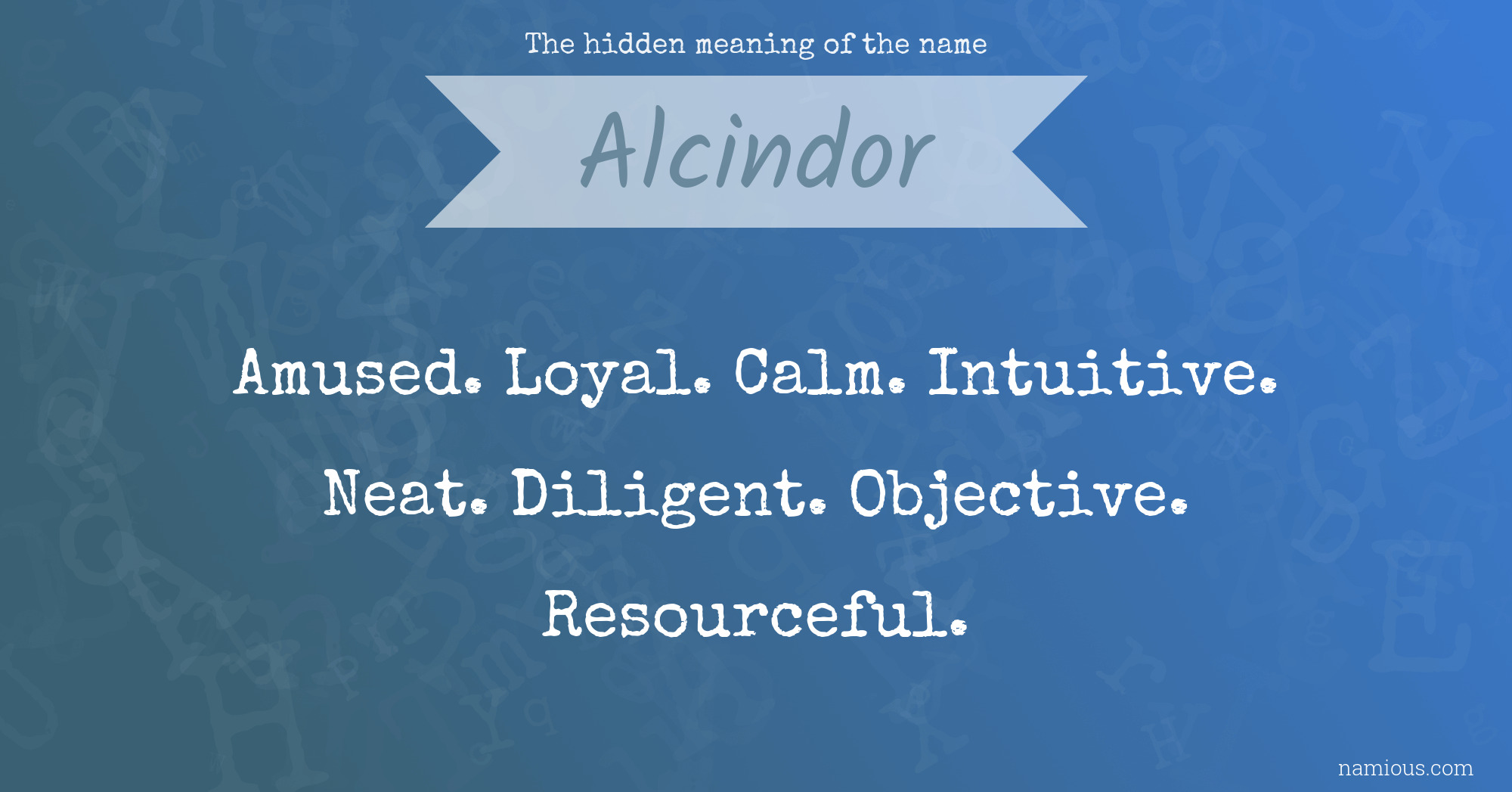 The hidden meaning of the name Alcindor