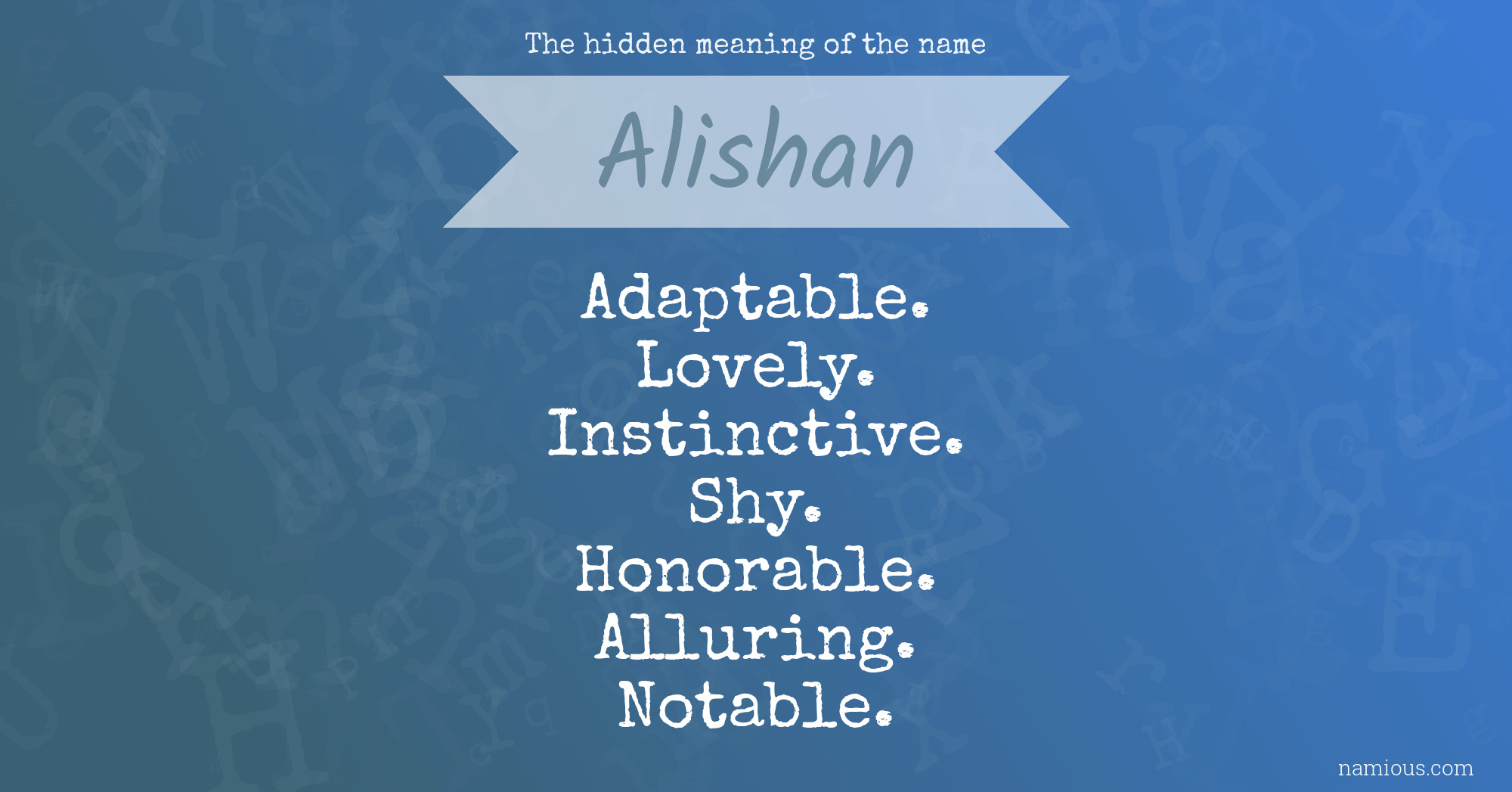 Alishan Script