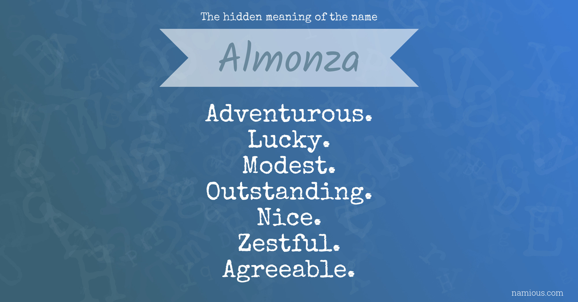 The hidden meaning of the name Almonza