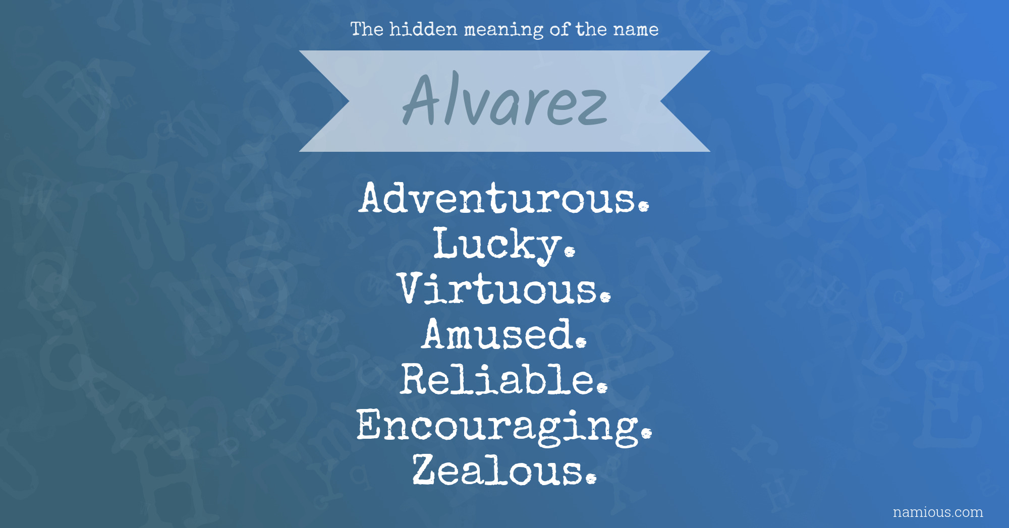 The hidden meaning of the name Alvarez