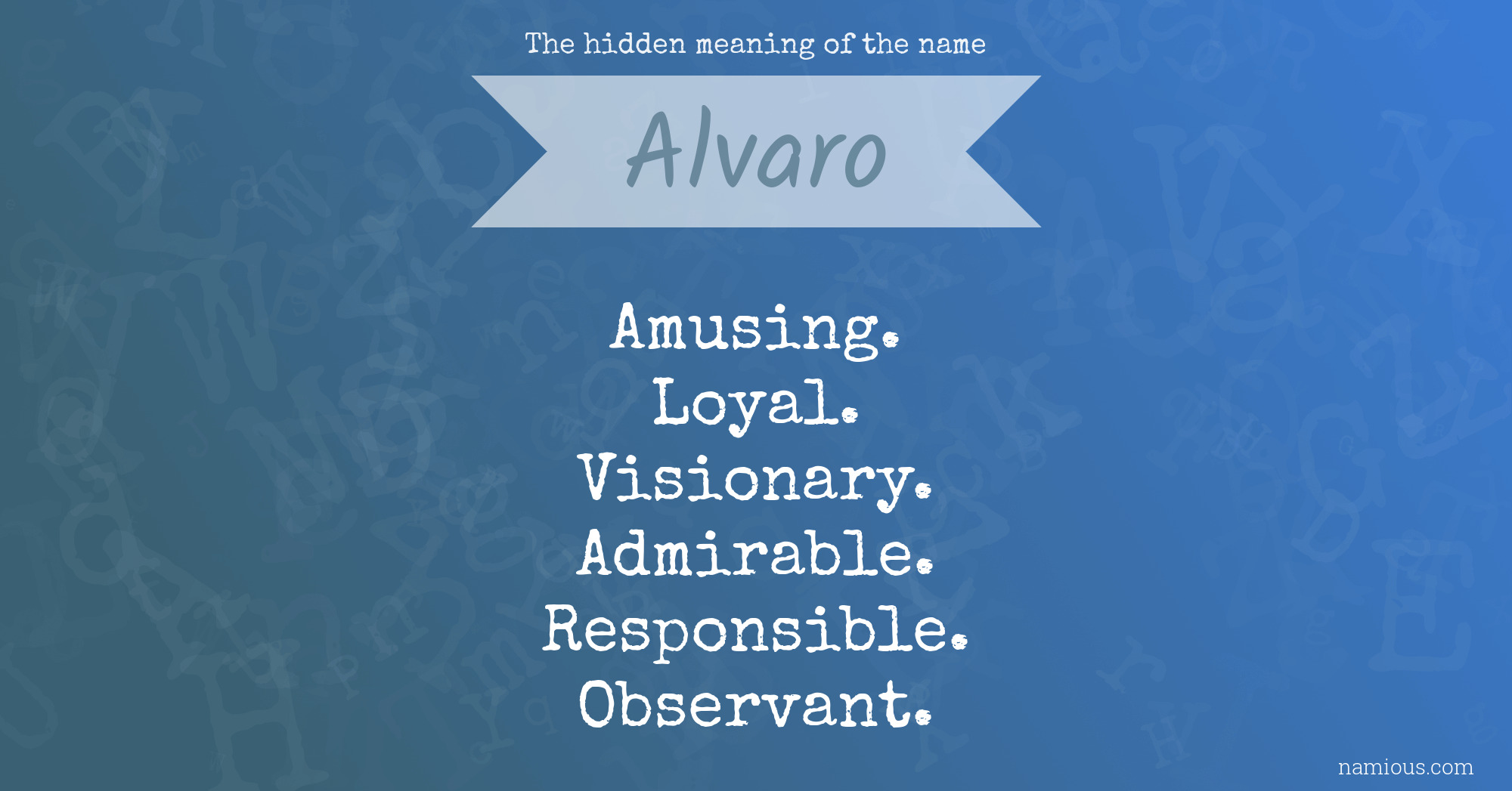 what does alvaro mean