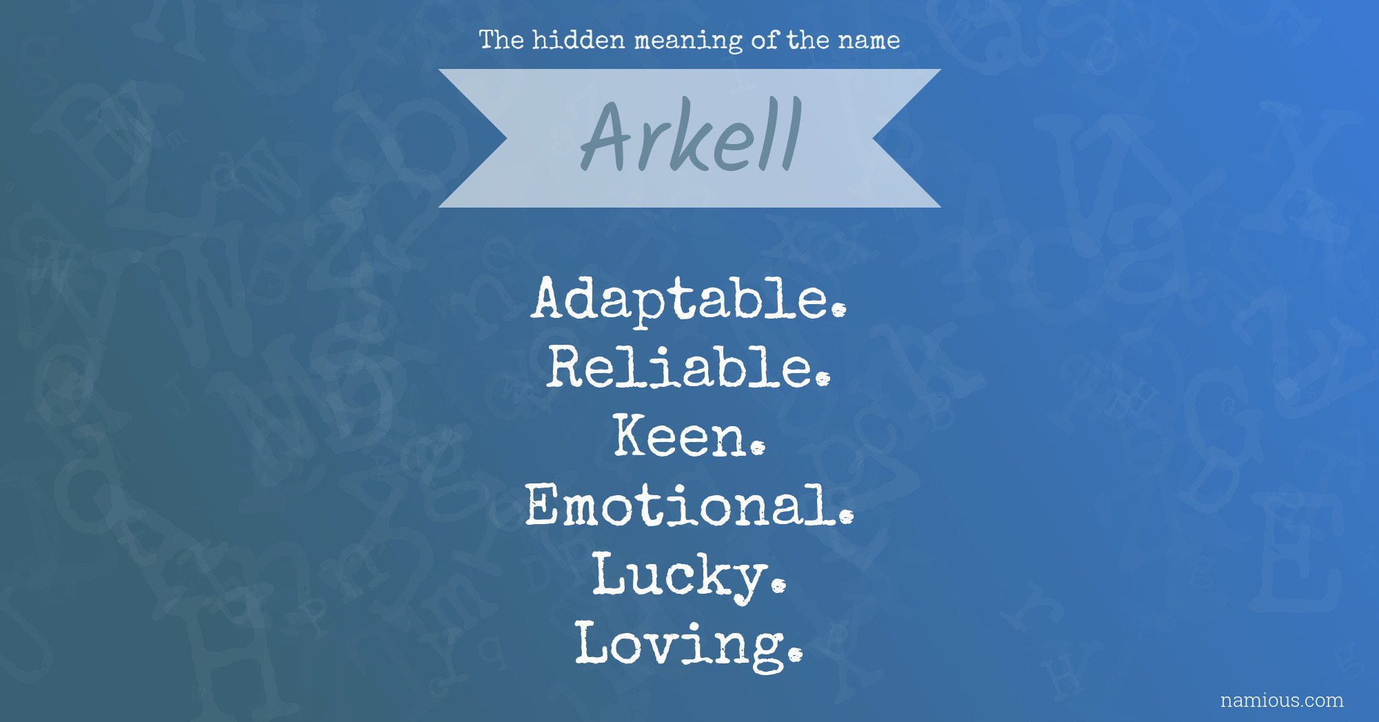 The hidden meaning of the name Arkell