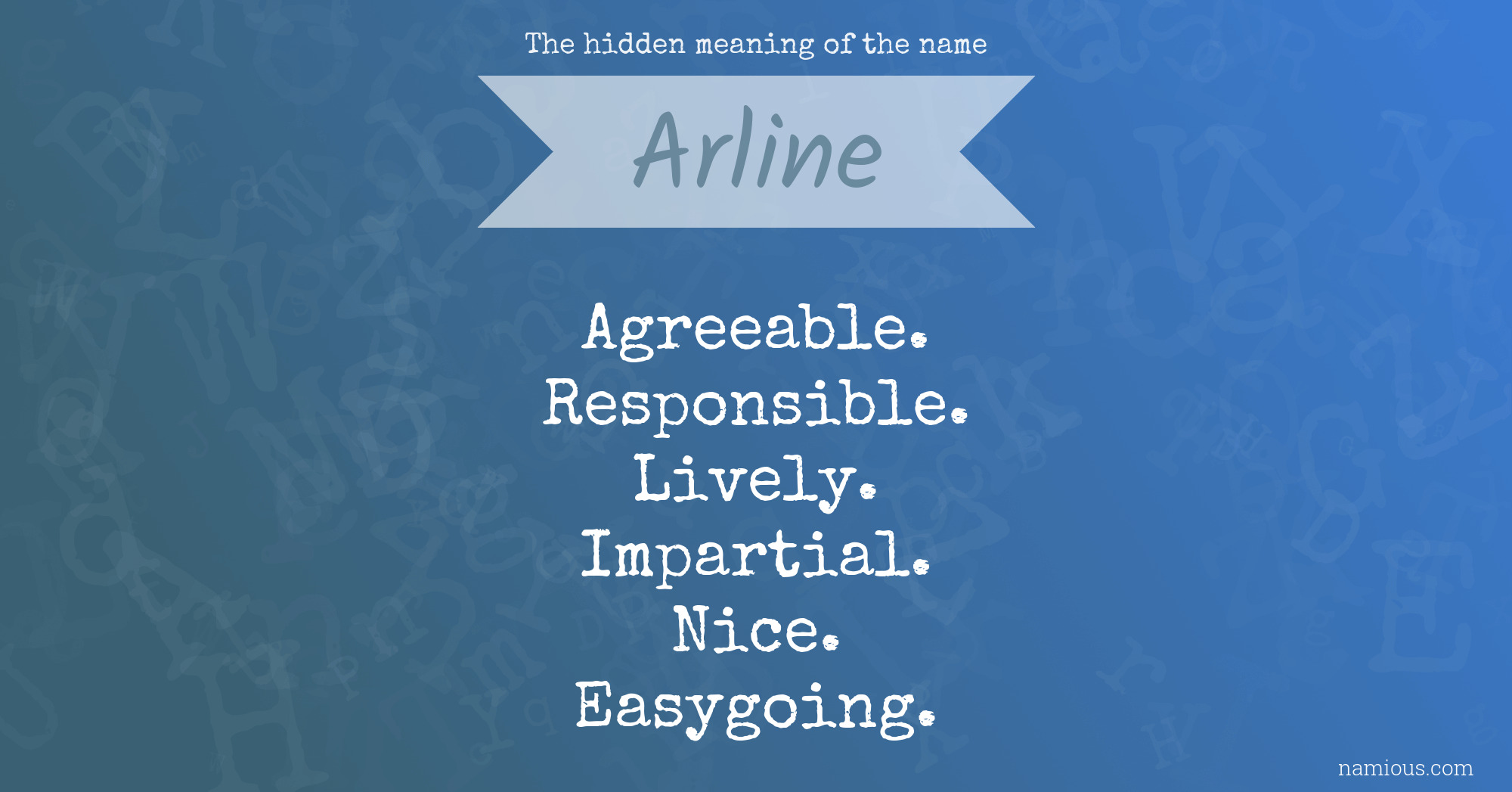 The hidden meaning of the name Arline